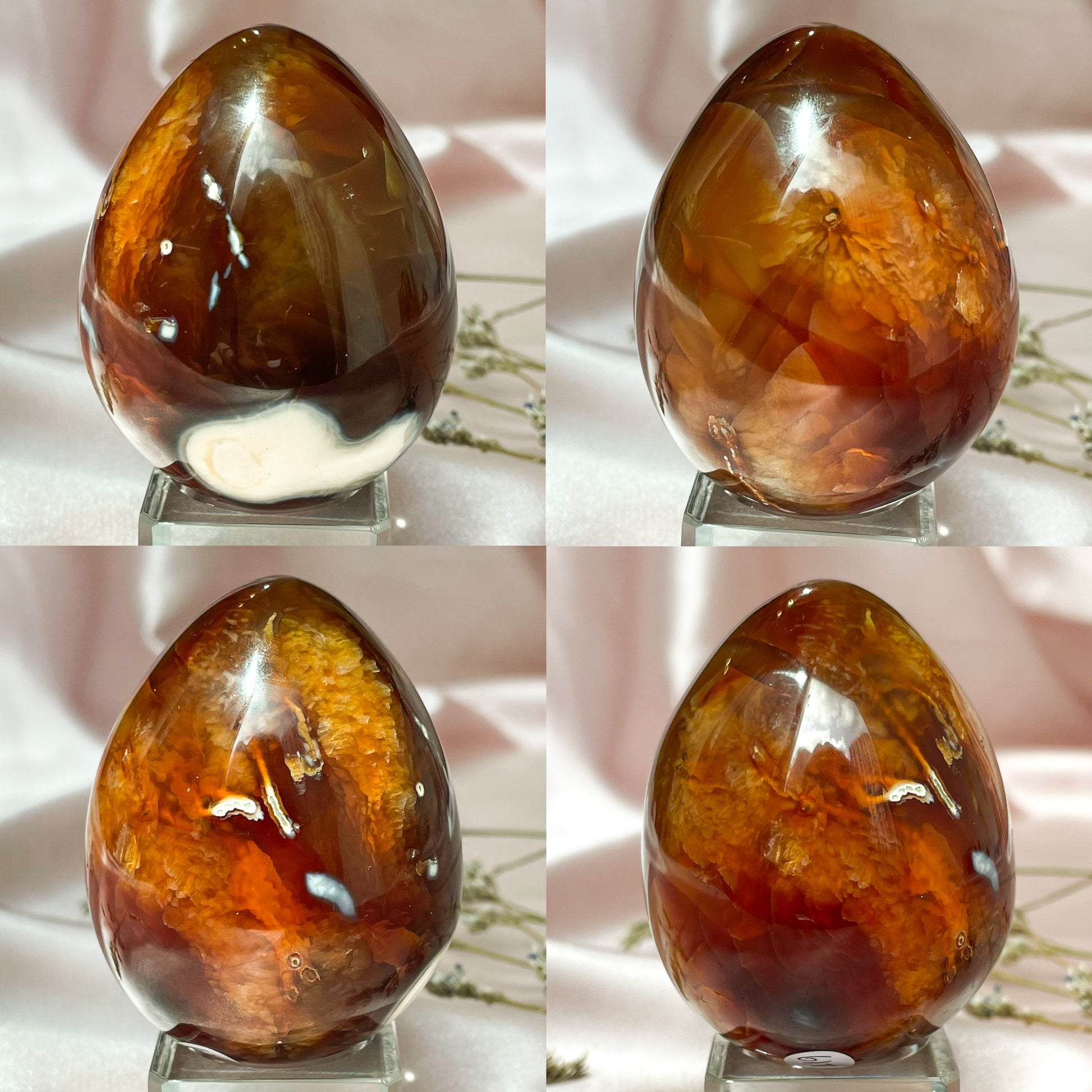 Carnelian Eggs for Creativity, Confidence and Fertility