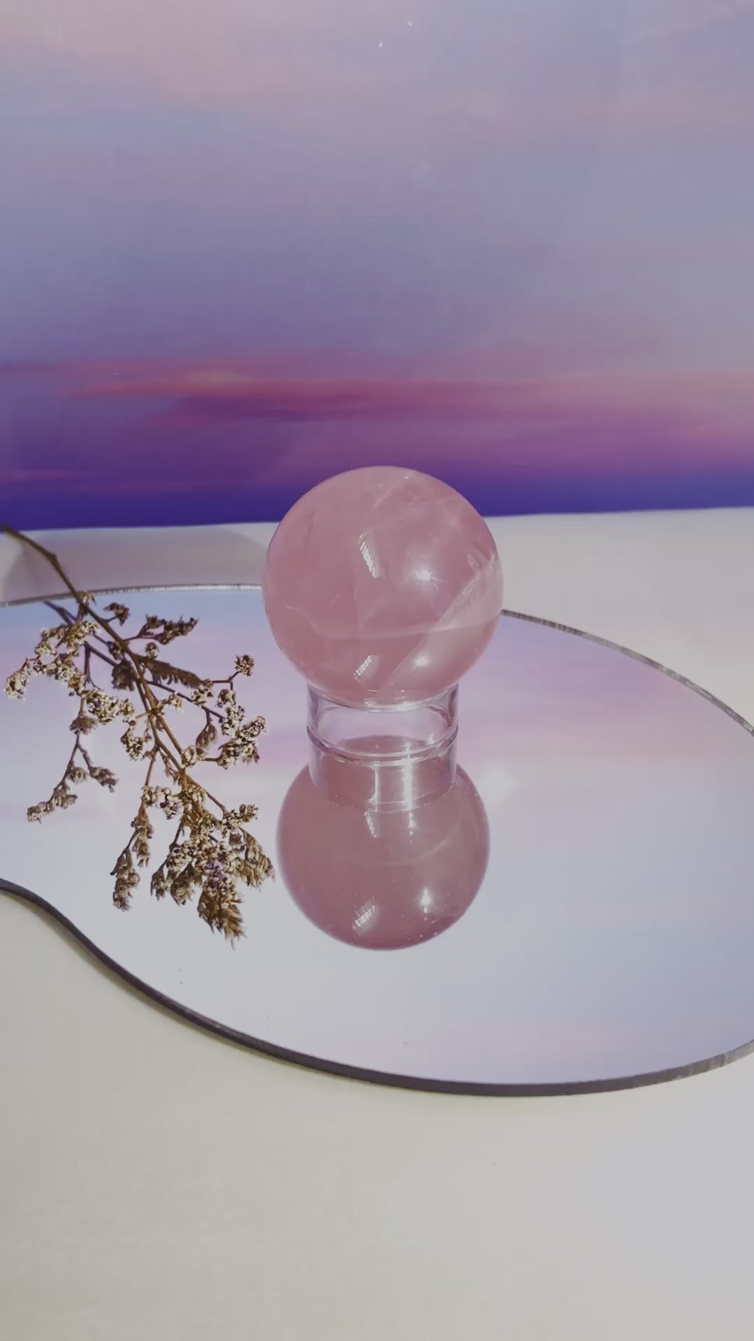 Madagascan Star Rose Quartz Spheres