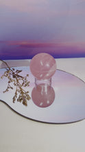 Load and play video in Gallery viewer, Madagascan Star Rose Quartz Spheres
