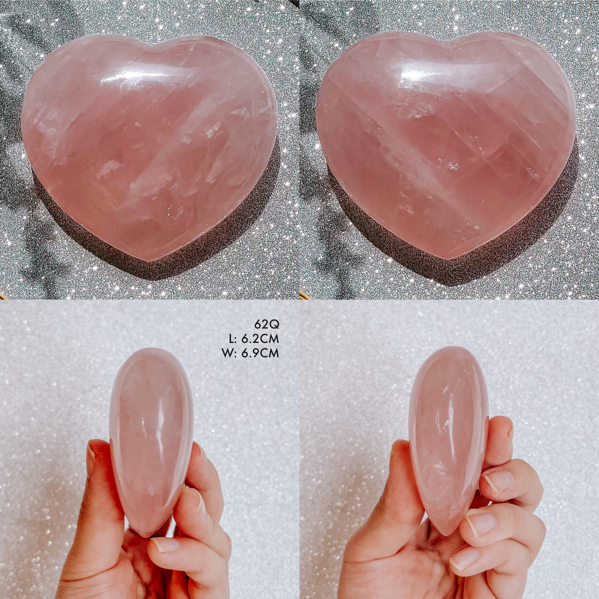 Rose Quartz Madagascar Heart