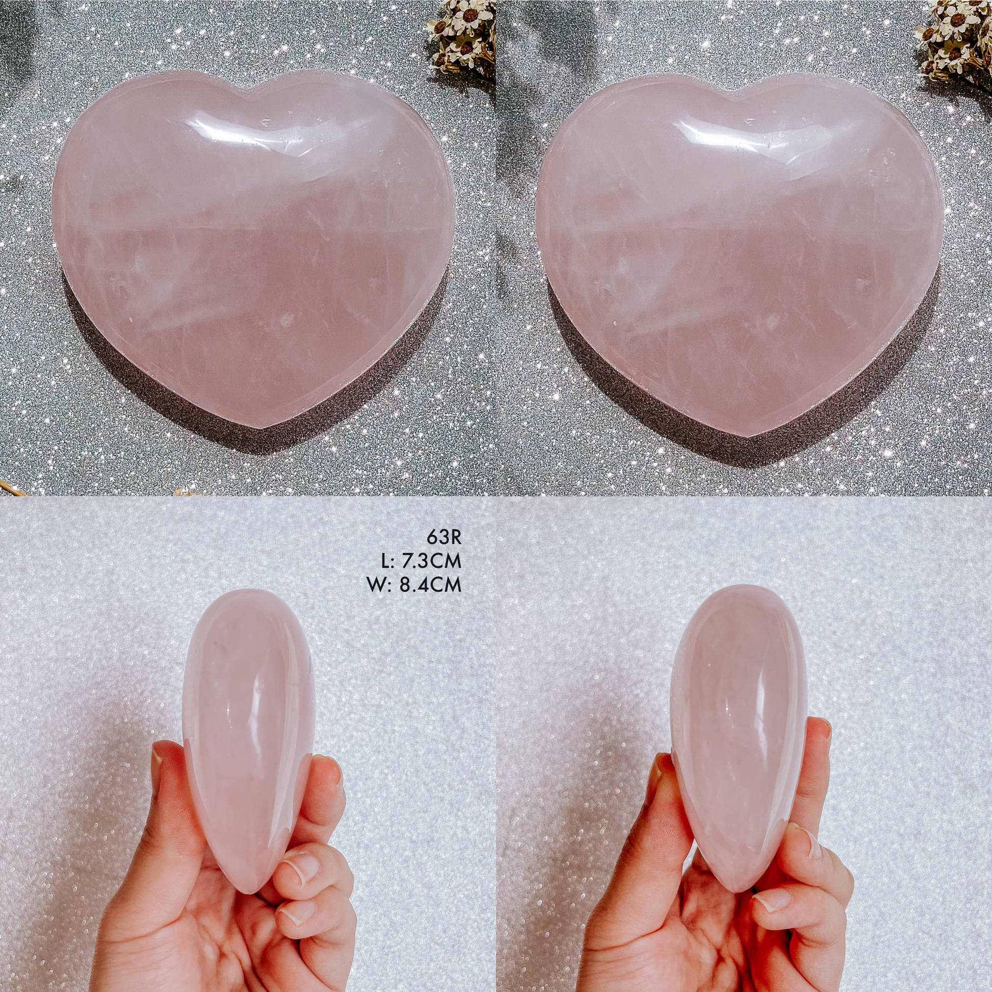 Rose Quartz Madagascar Heart