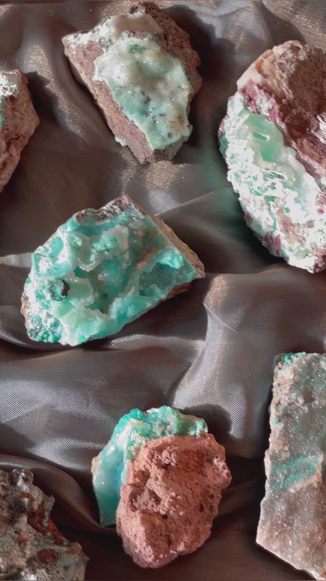 Druzy Chrysocolla on Matrix