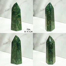 Load image into Gallery viewer, Jadeite with Iron and Quartz Inclusion Jade Towers from Brazil
