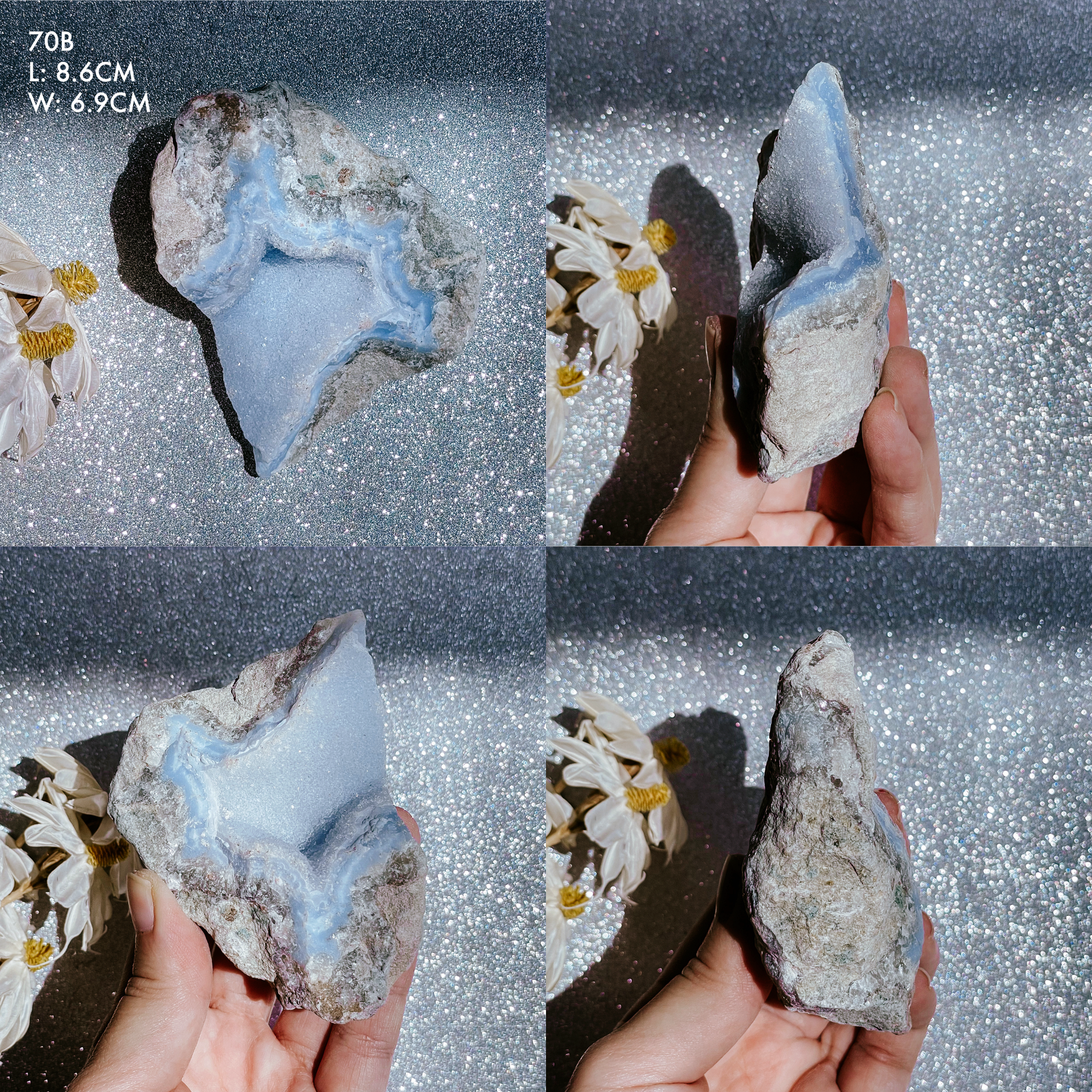 Blue Lace Agate Geodes