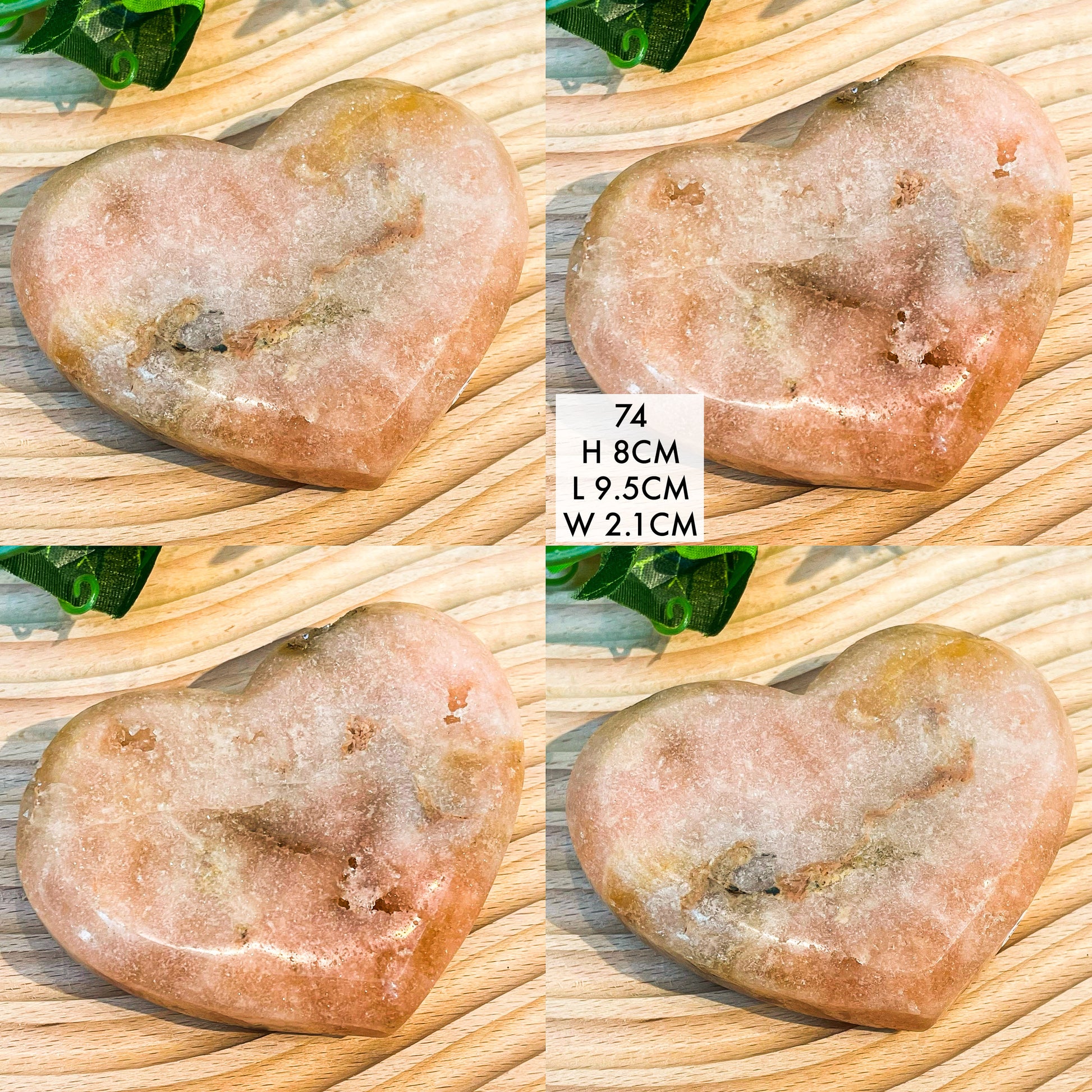 Pink Amethyst Hearts