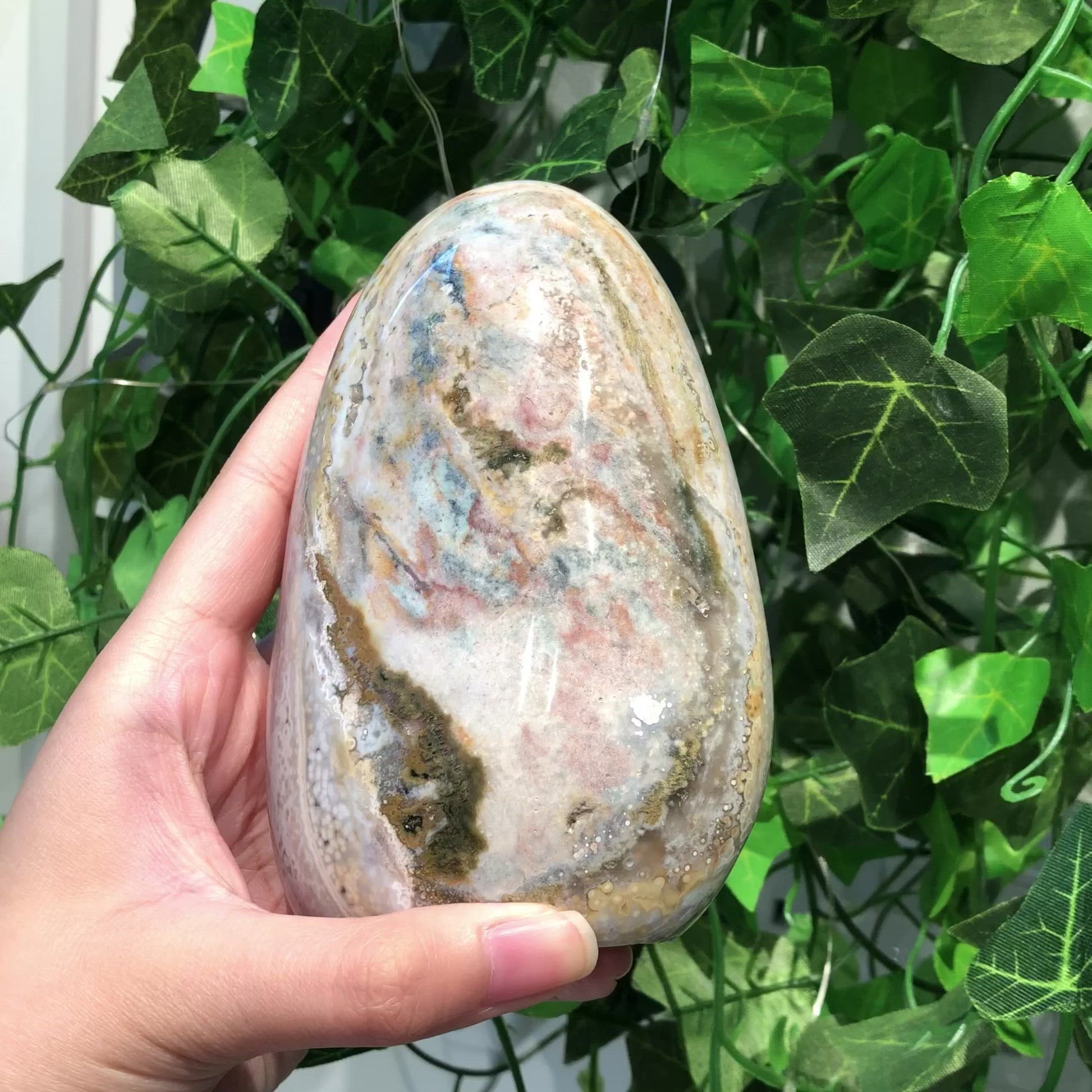 Pastel Ocean Jasper Freeform