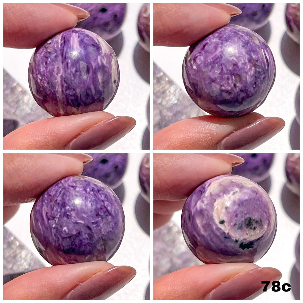Rare Charoite Spheres