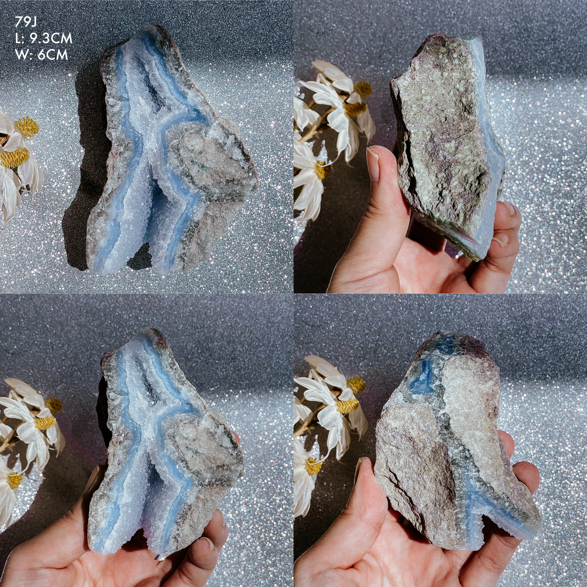 Blue Lace Agate Geodes
