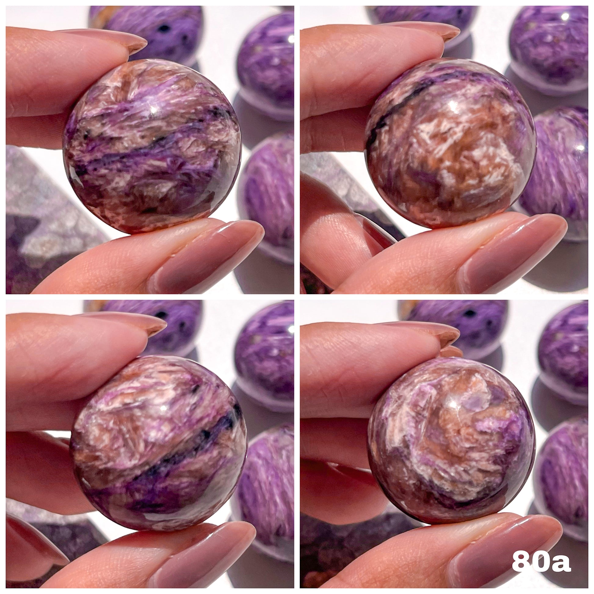 Rare Charoite Spheres