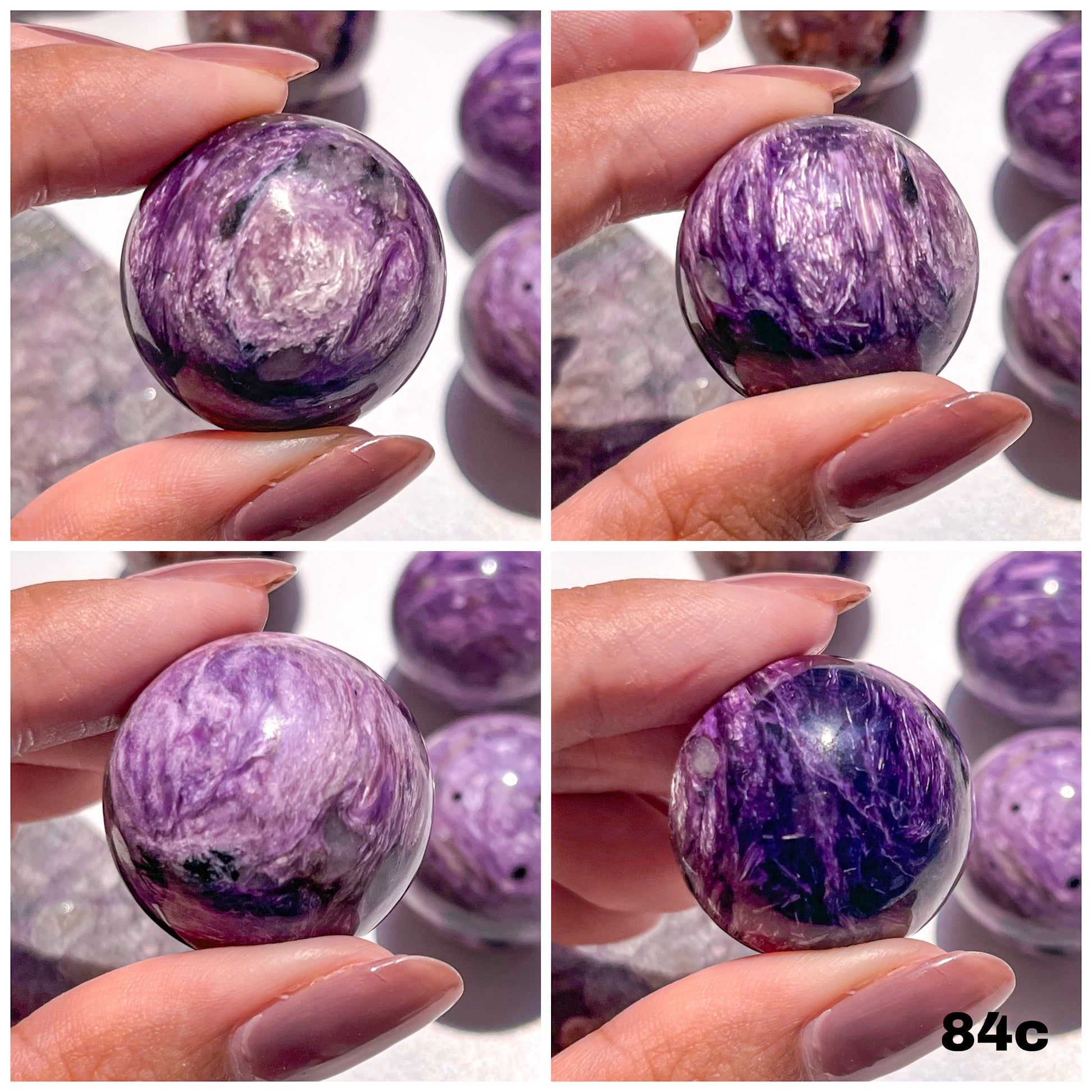 Rare Charoite Spheres