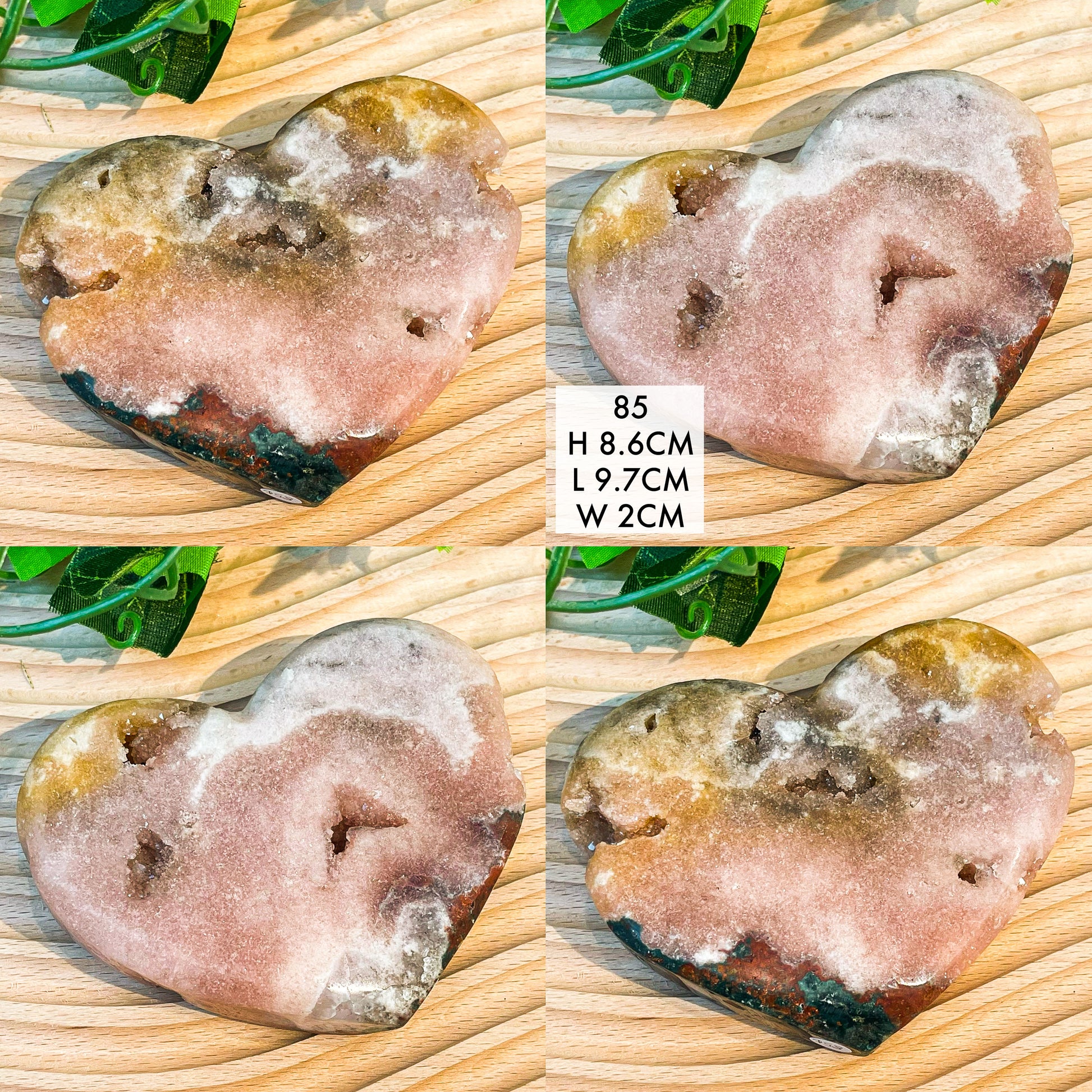 Pink Amethyst Hearts