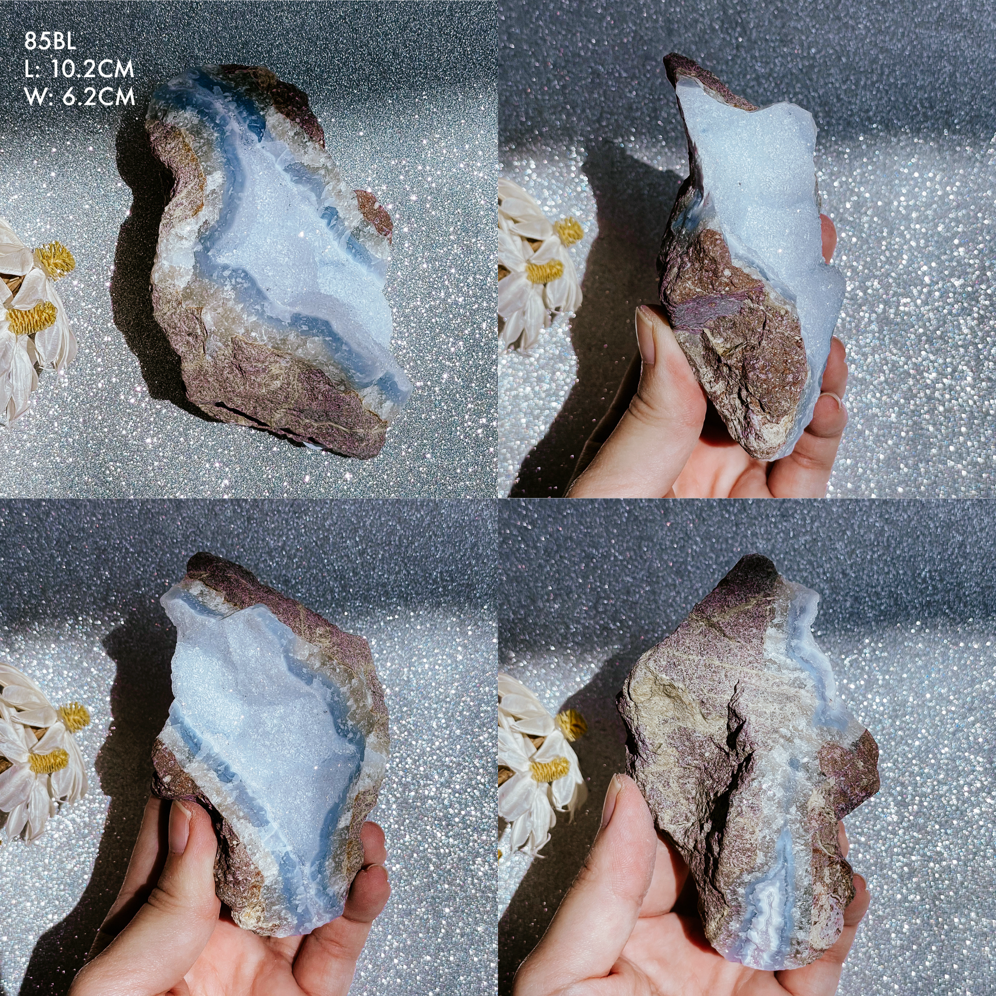 Blue Lace Agate Geodes