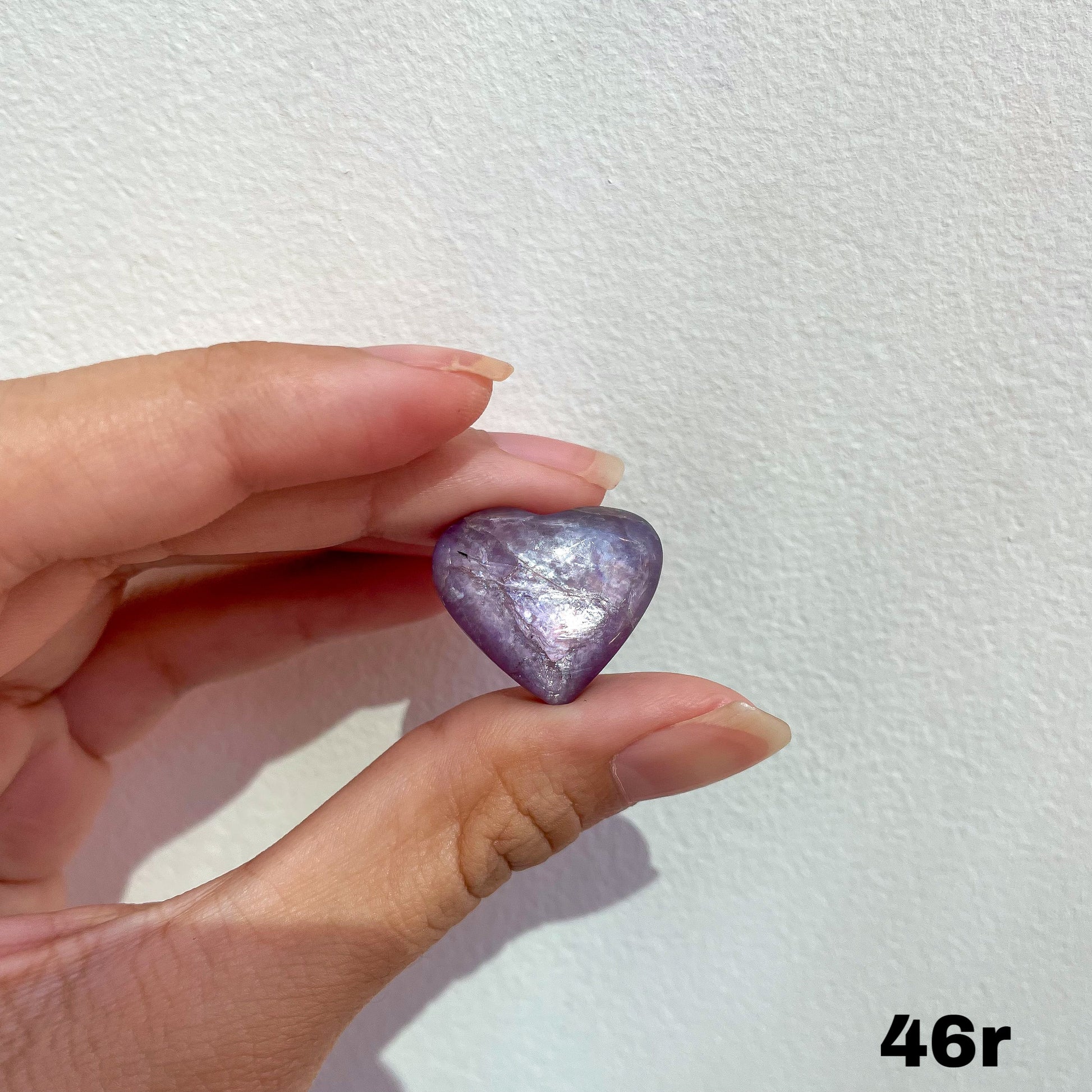 Gem Lepidolite Mini Hearts