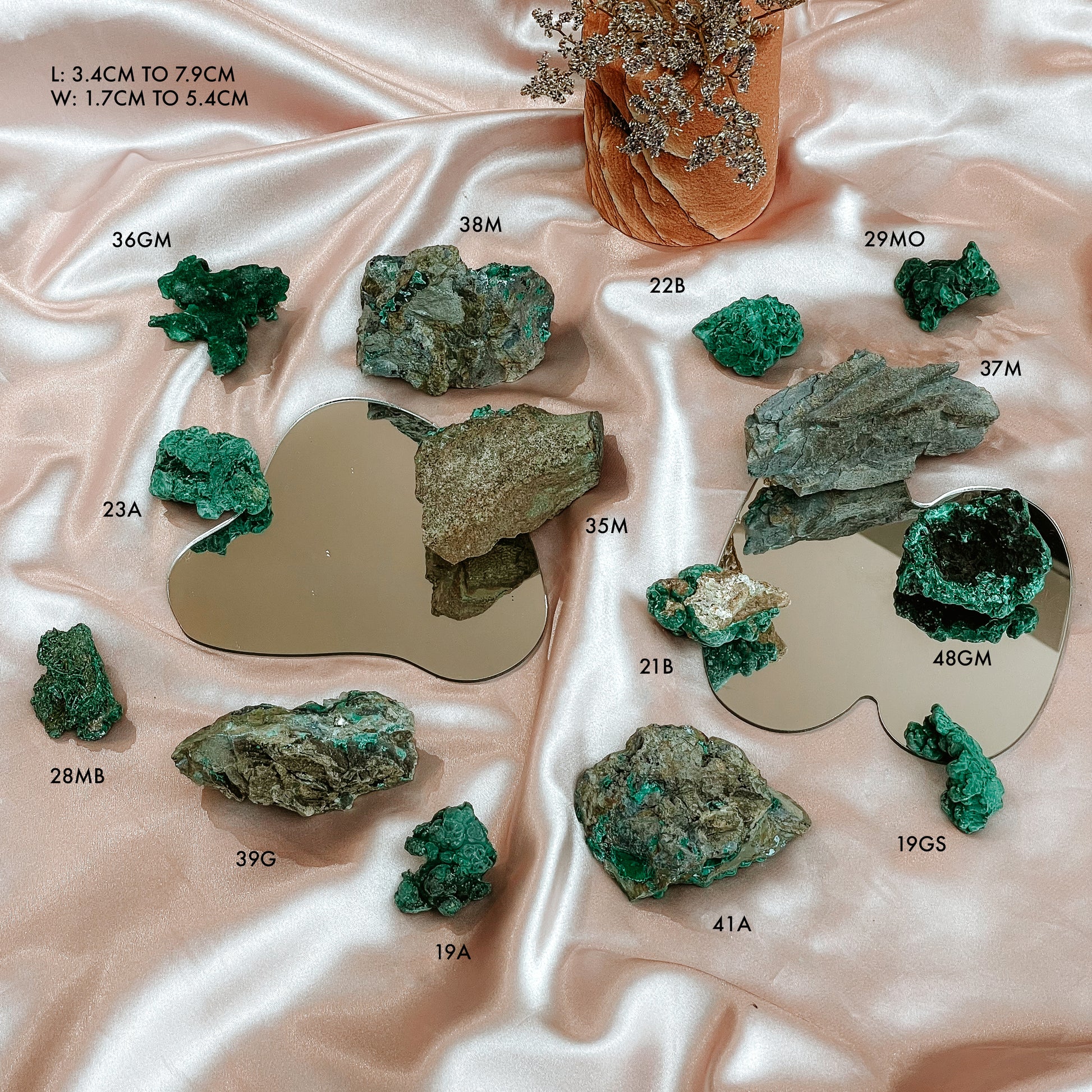 Raw Malachite Pieces