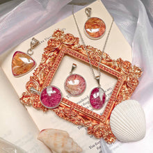 将图片加载到图库查看器，Russian Tourmaline Bicolor Gemstone Pendants in Pink and Orange

