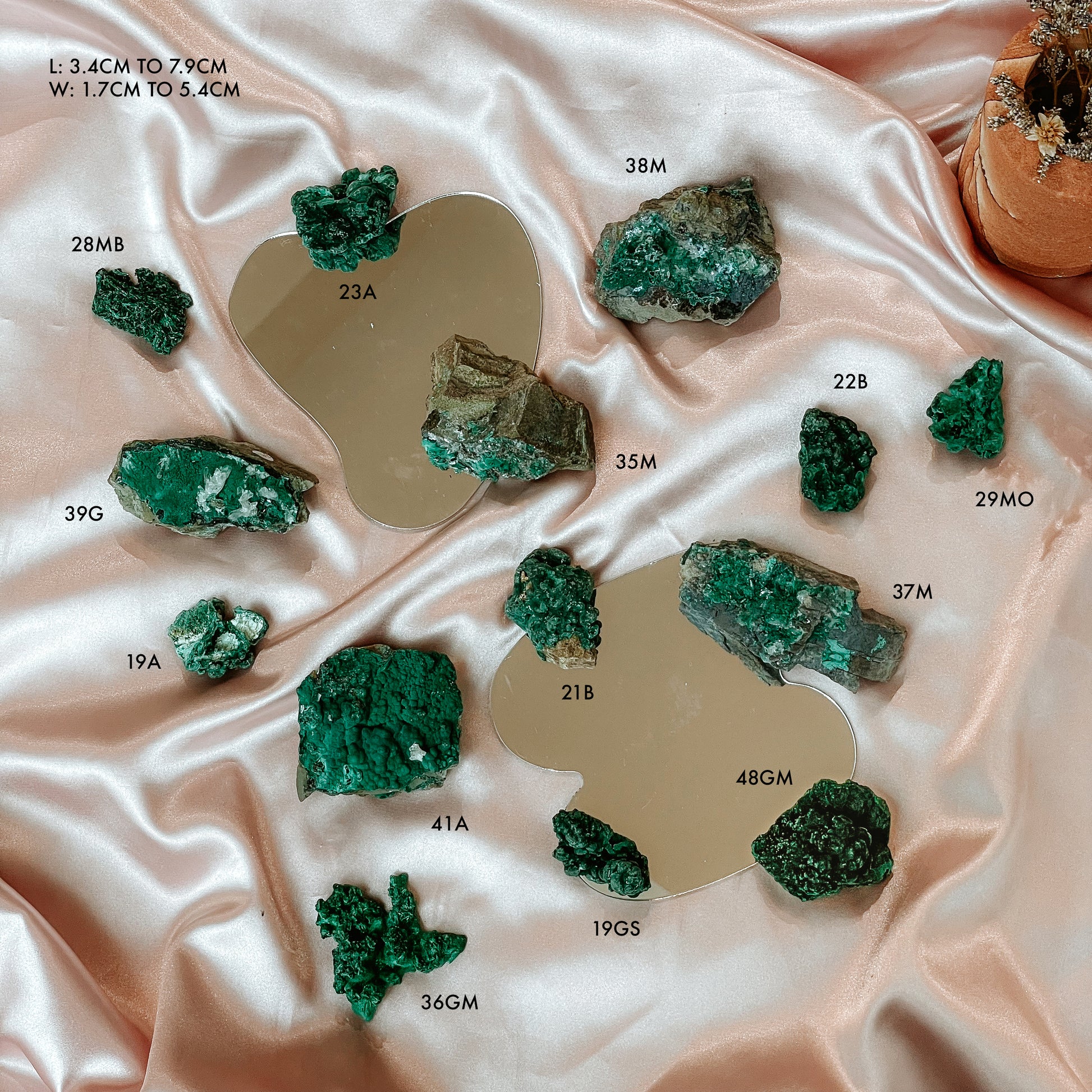 Raw Malachite Pieces
