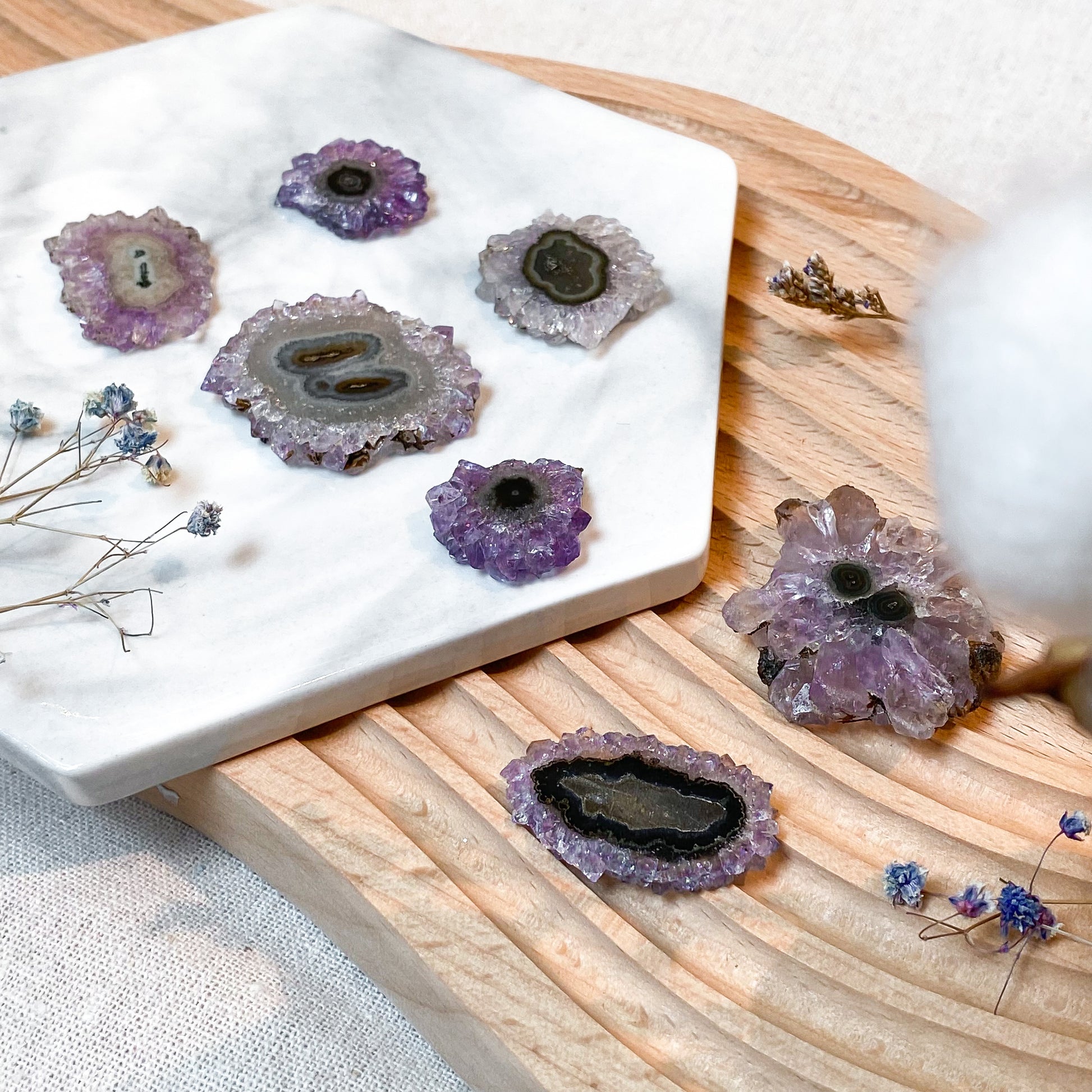 Amethyst Stalactite Slices