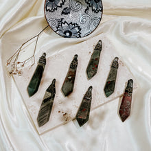 Load image into Gallery viewer, Rare Bloodstone Tabular Pendants from Swaziland
