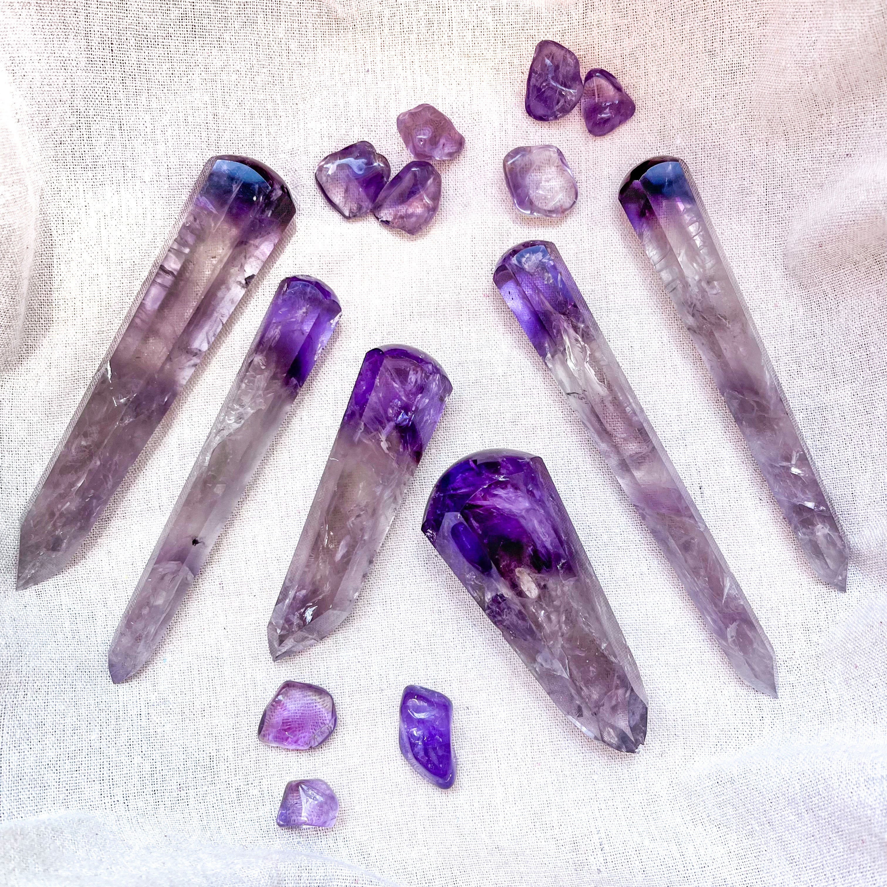 High Quality Amethyst Massage Wands