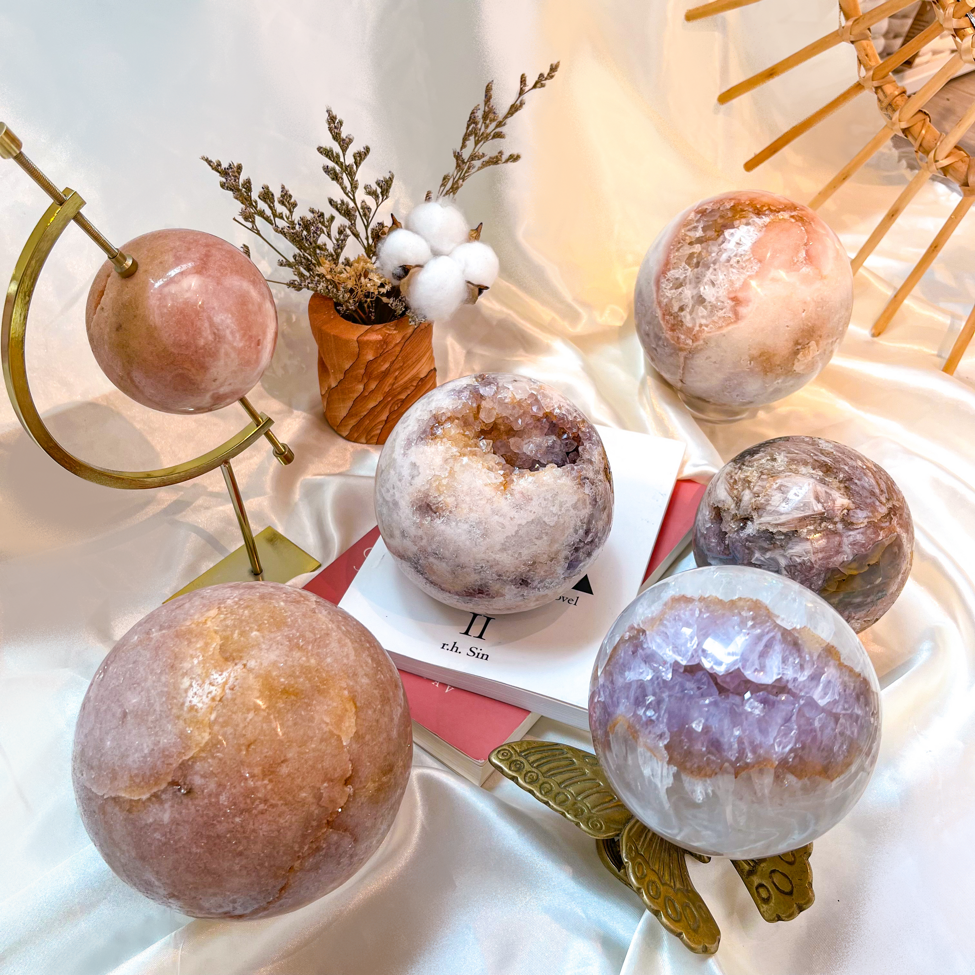 Pink Amethyst Spheres