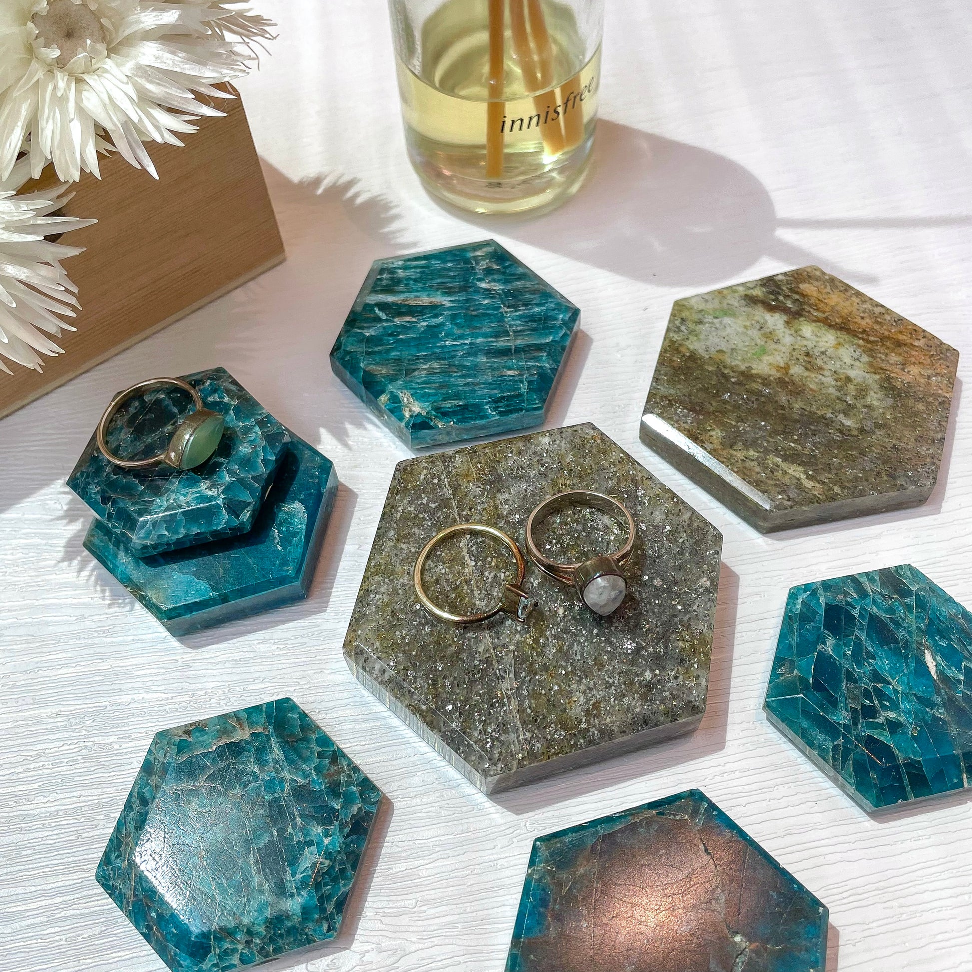 Hexagons in Various Crystals