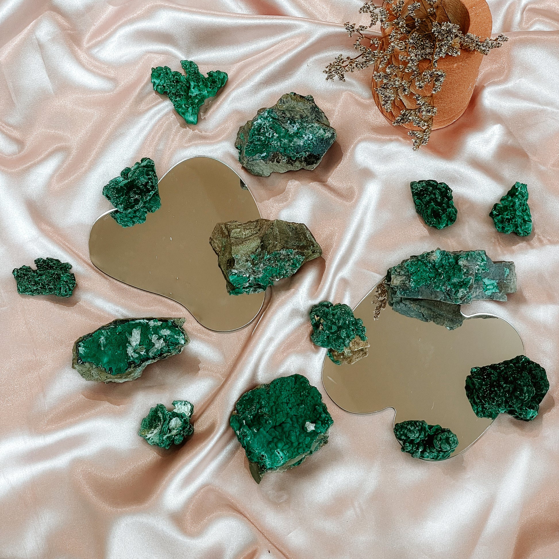 Raw Malachite Pieces