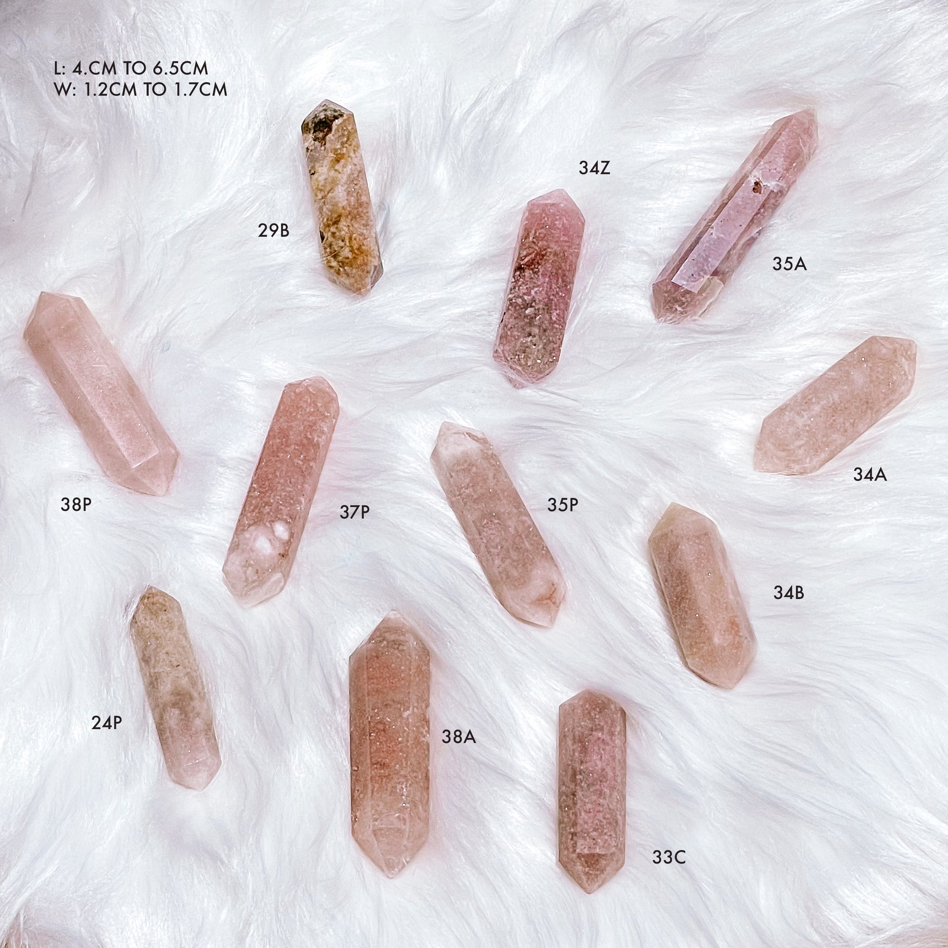 Pink Amethyst Double Terminated Points