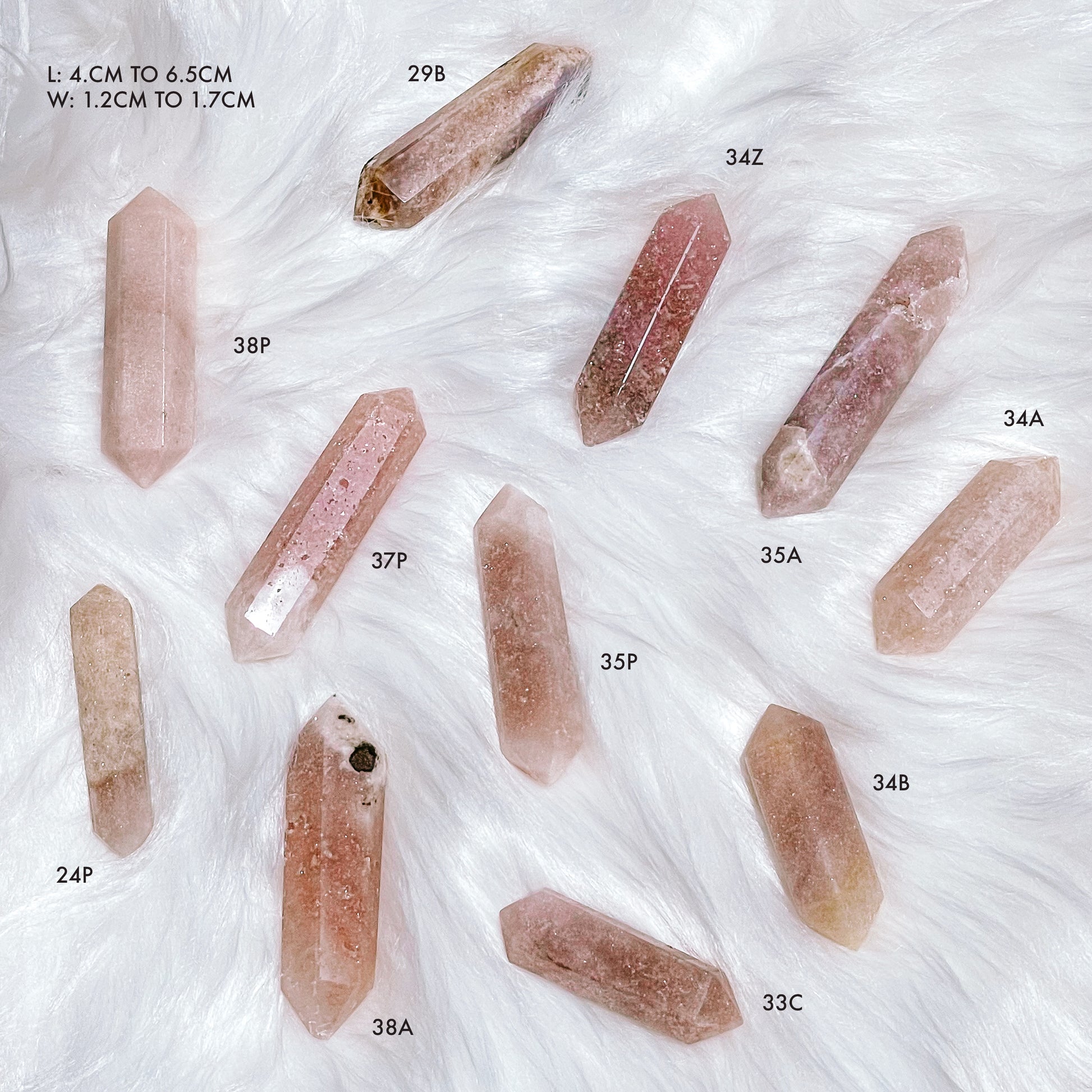Pink Amethyst Double Terminated Points