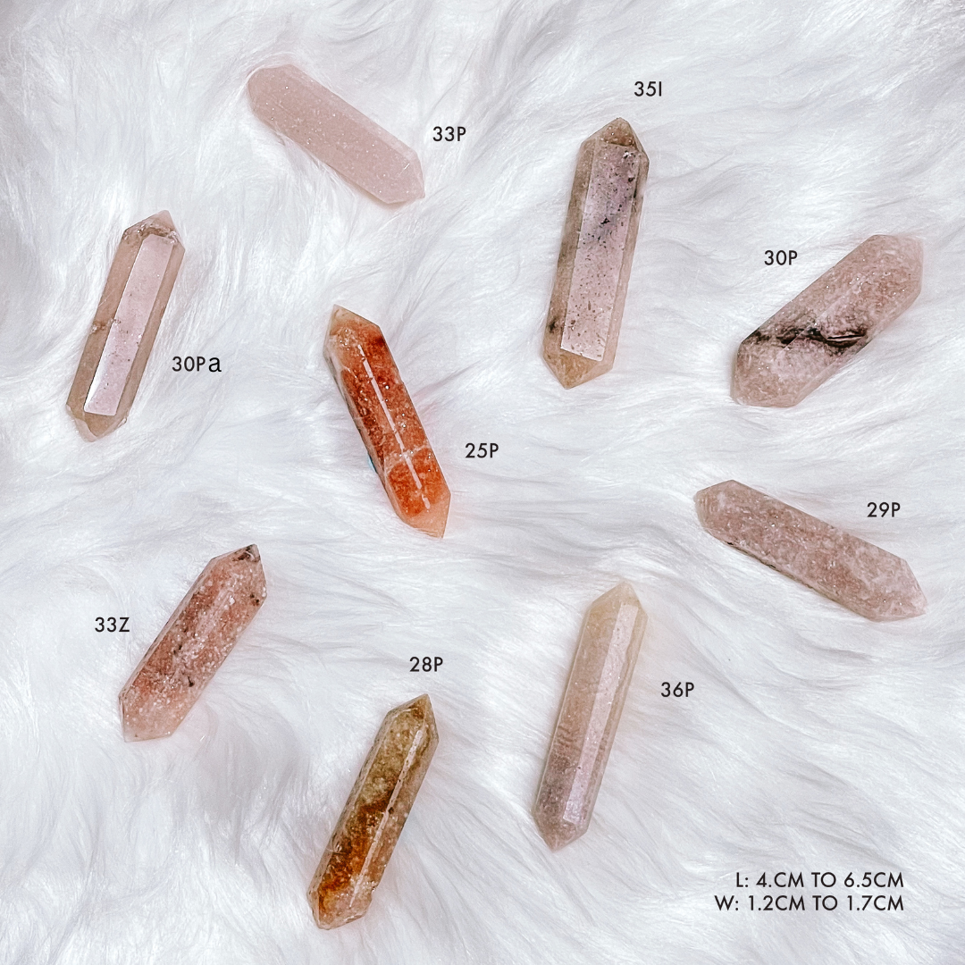 Pink Amethyst Double Terminated Points