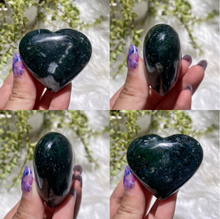 Load image into Gallery viewer, Moss Agate Puffy Hearts
