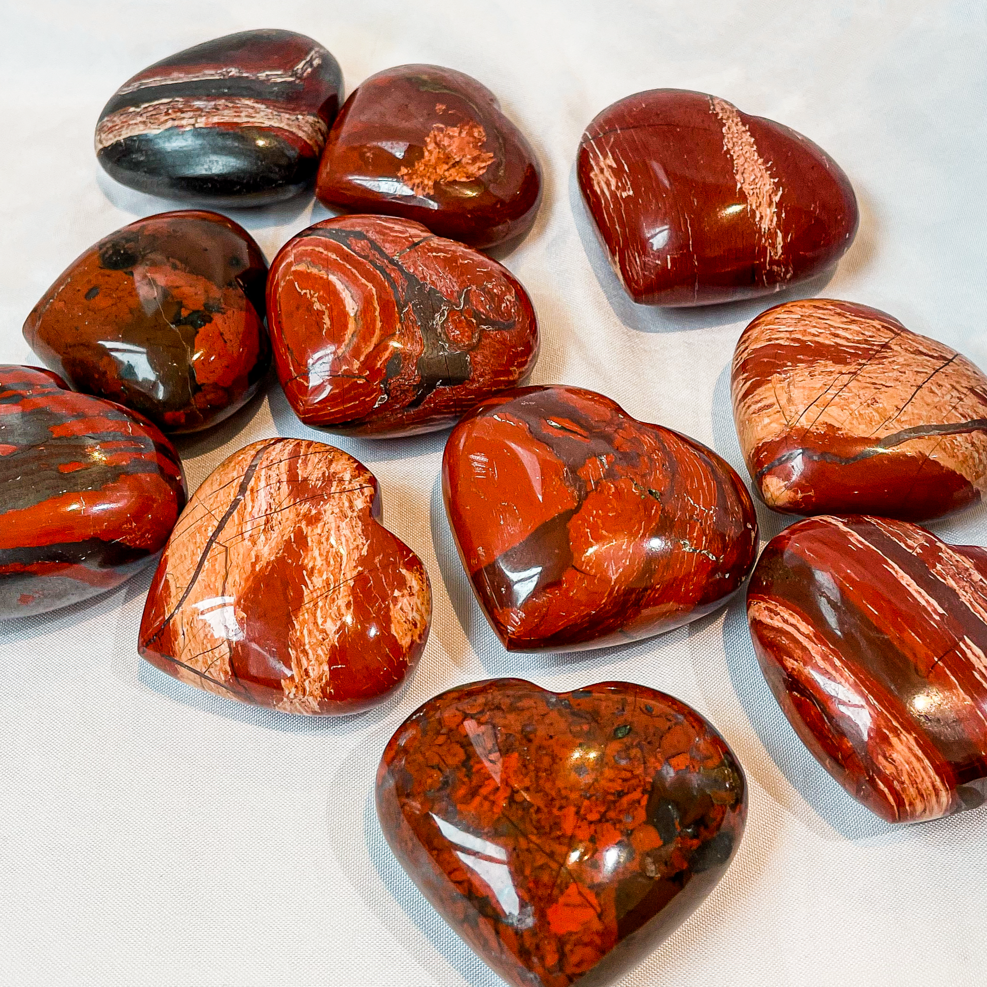 Snakeskin Jasper Heart