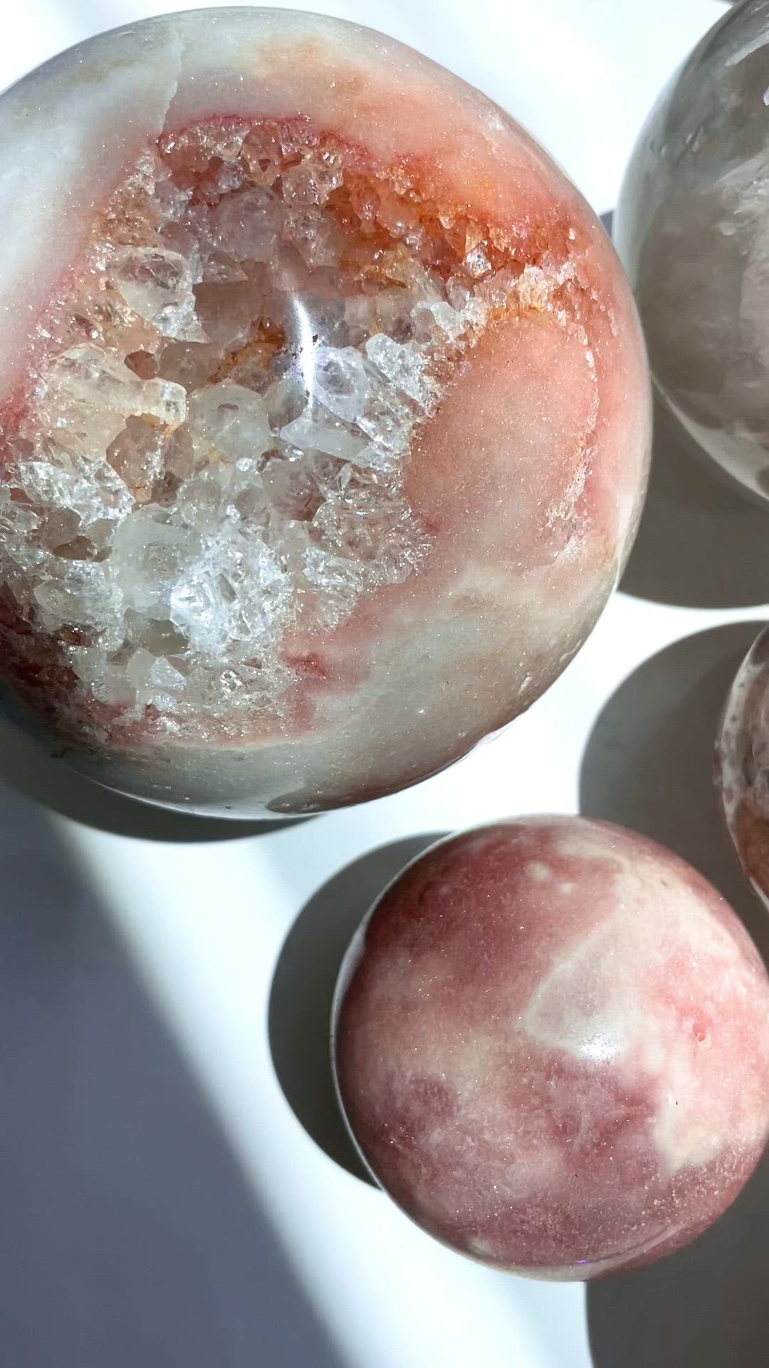 Pink Amethyst Spheres