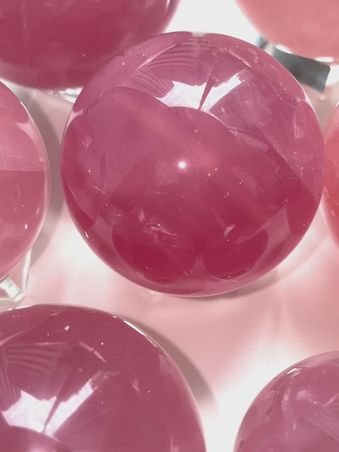 Madagascan Star Rose Quartz Spheres