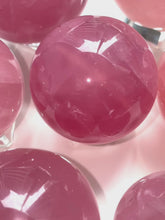 Load and play video in Gallery viewer, Madagascan Star Rose Quartz Spheres
