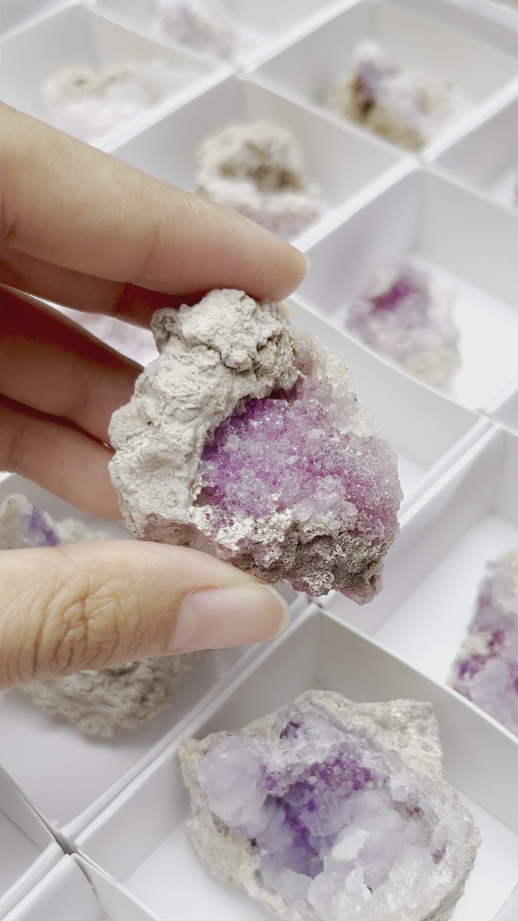 Fluorite Chalcedony Geodes / Spirit Flower Geodes
