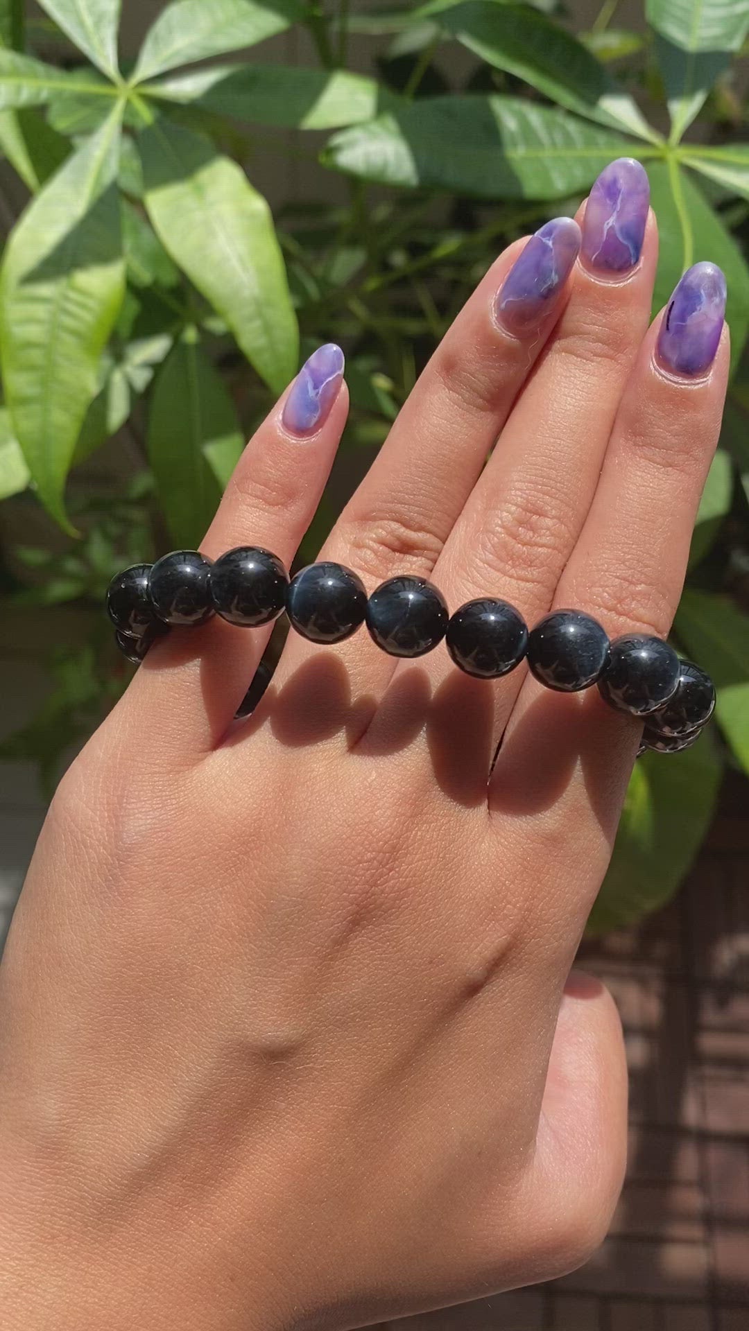 *PREMIUM* Blue Tiger Eye Bead Bracelet