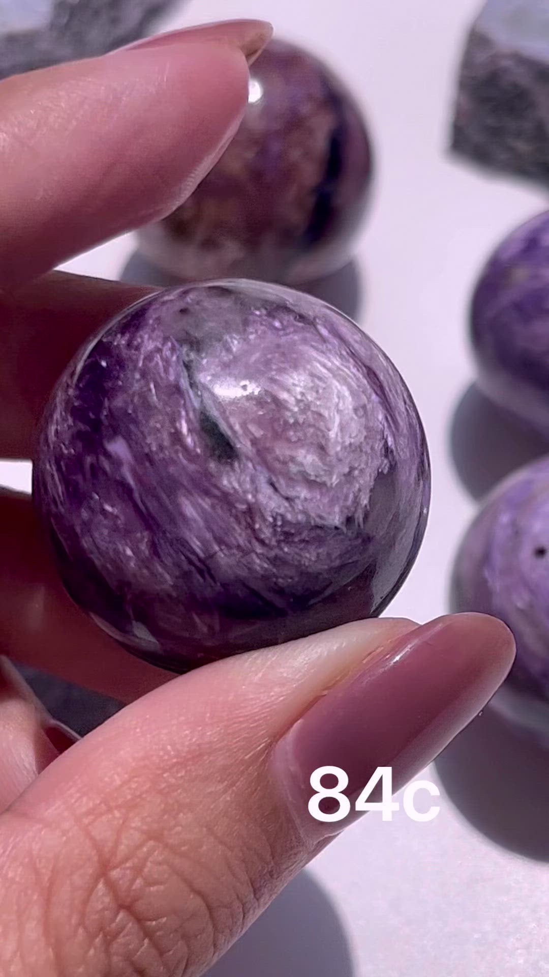 Rare Charoite Spheres