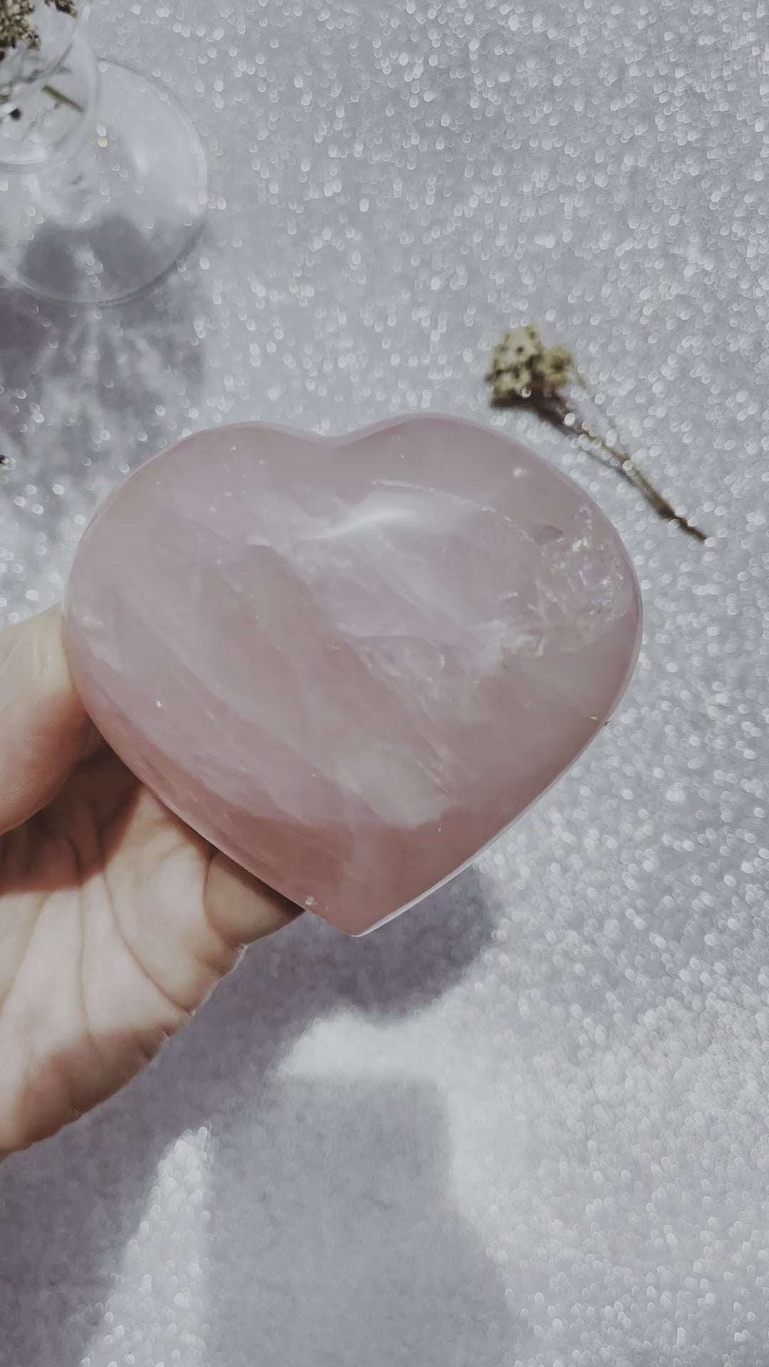 Rose Quartz Madagascar Heart