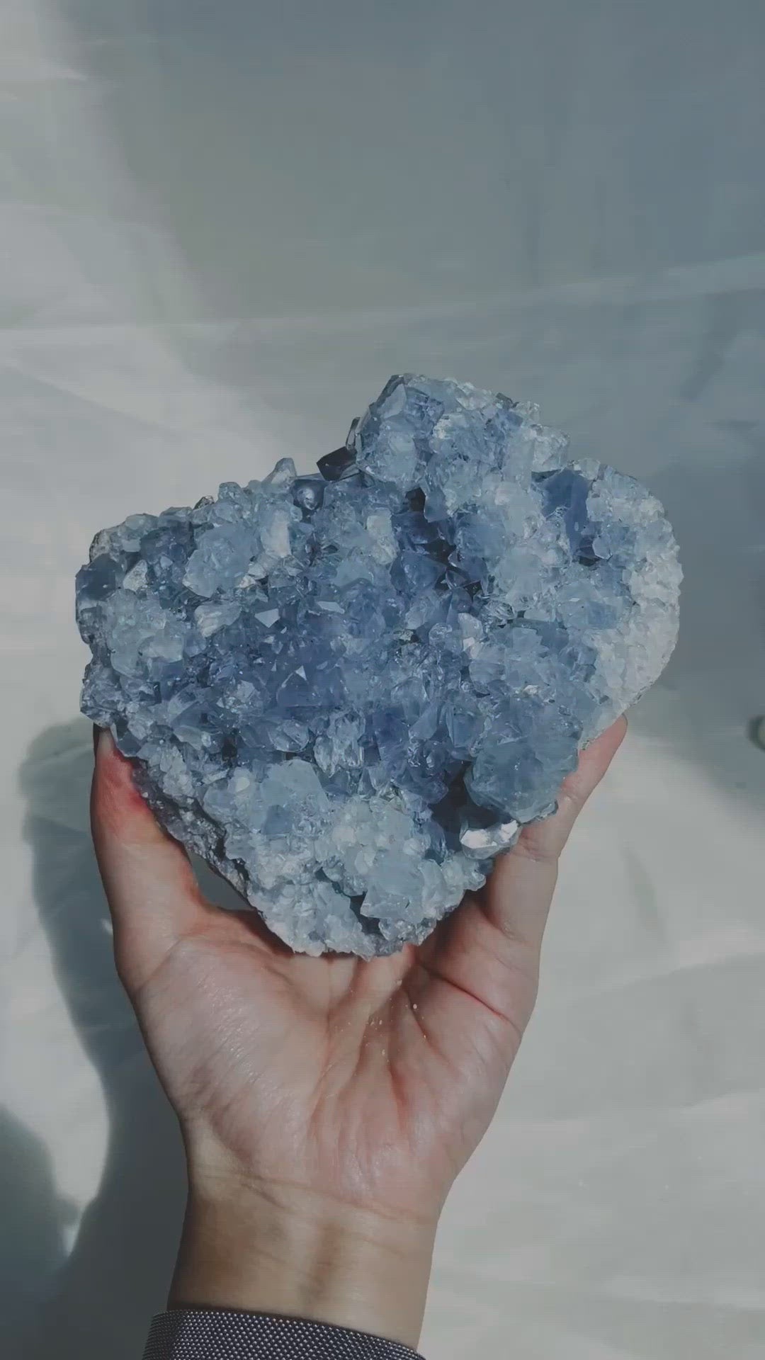 Celestite Clusters from Madagascar