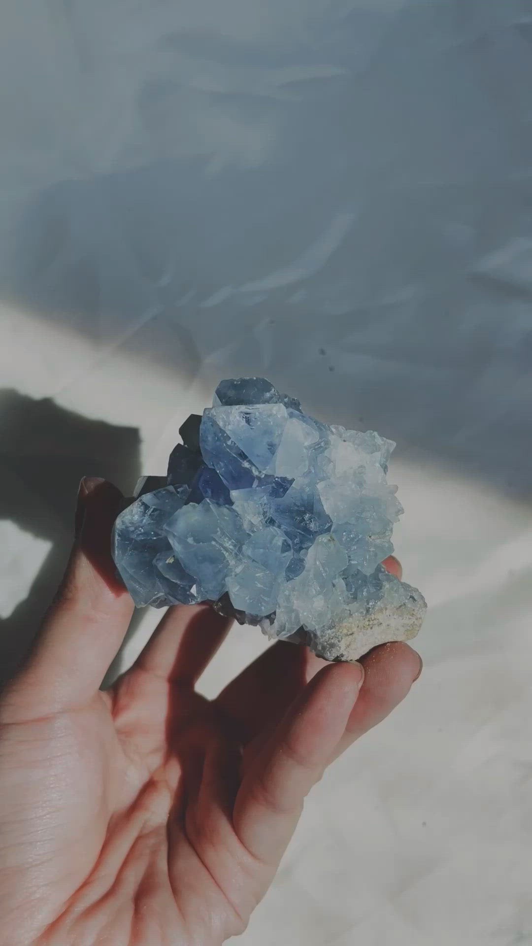 Celestite Clusters from Madagascar