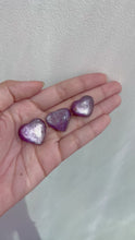 Load and play video in Gallery viewer, Gem Lepidolite Mini Hearts
