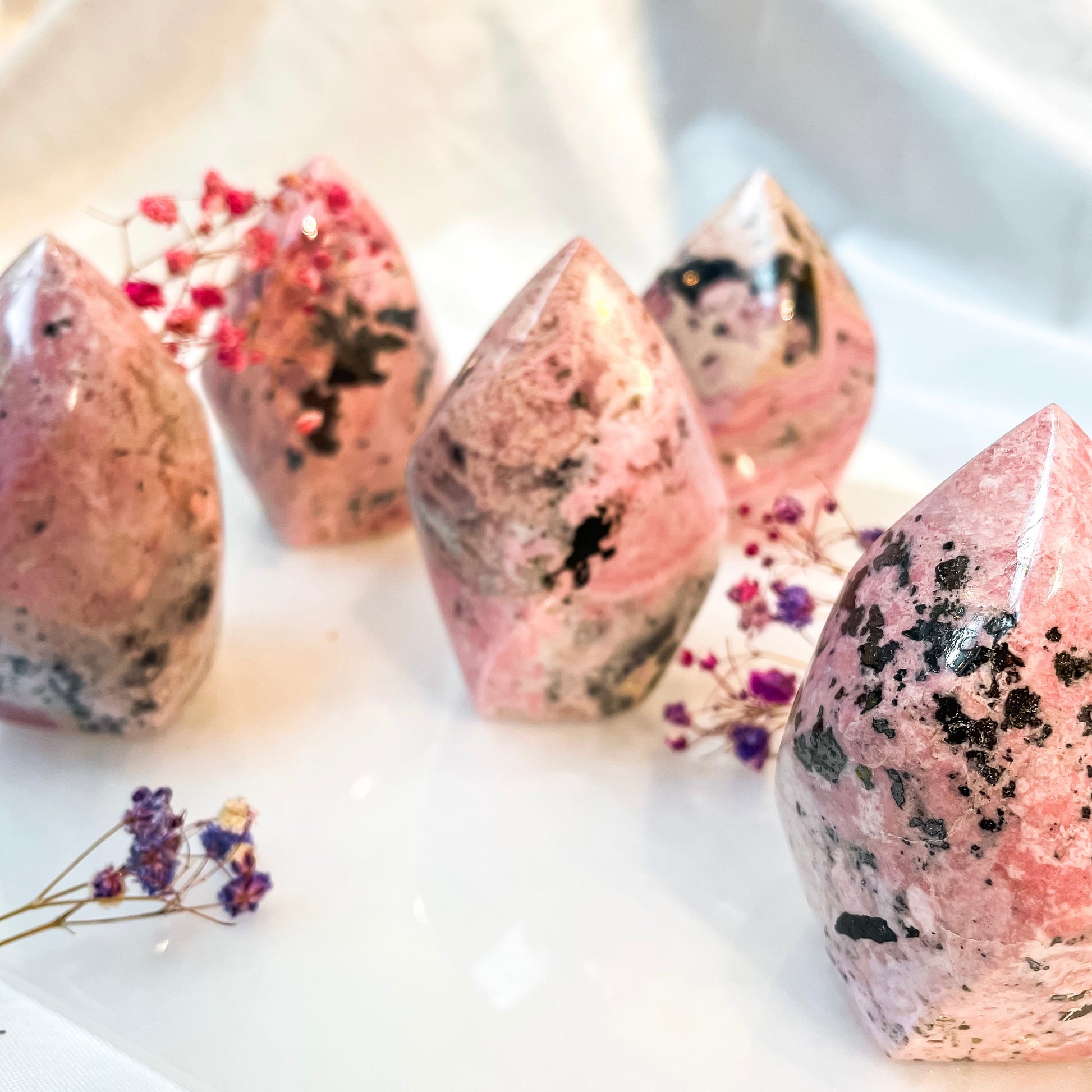 Peruvian Rhodonite Flame