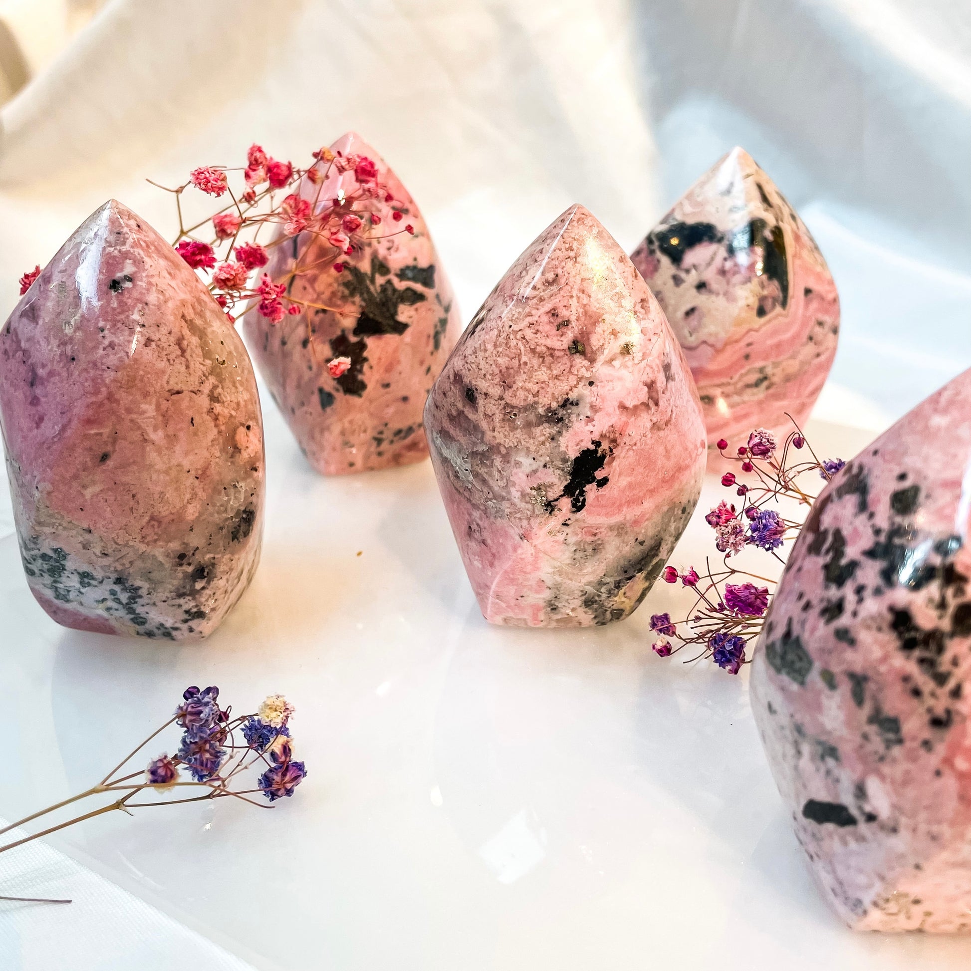 Peruvian Rhodonite Flame