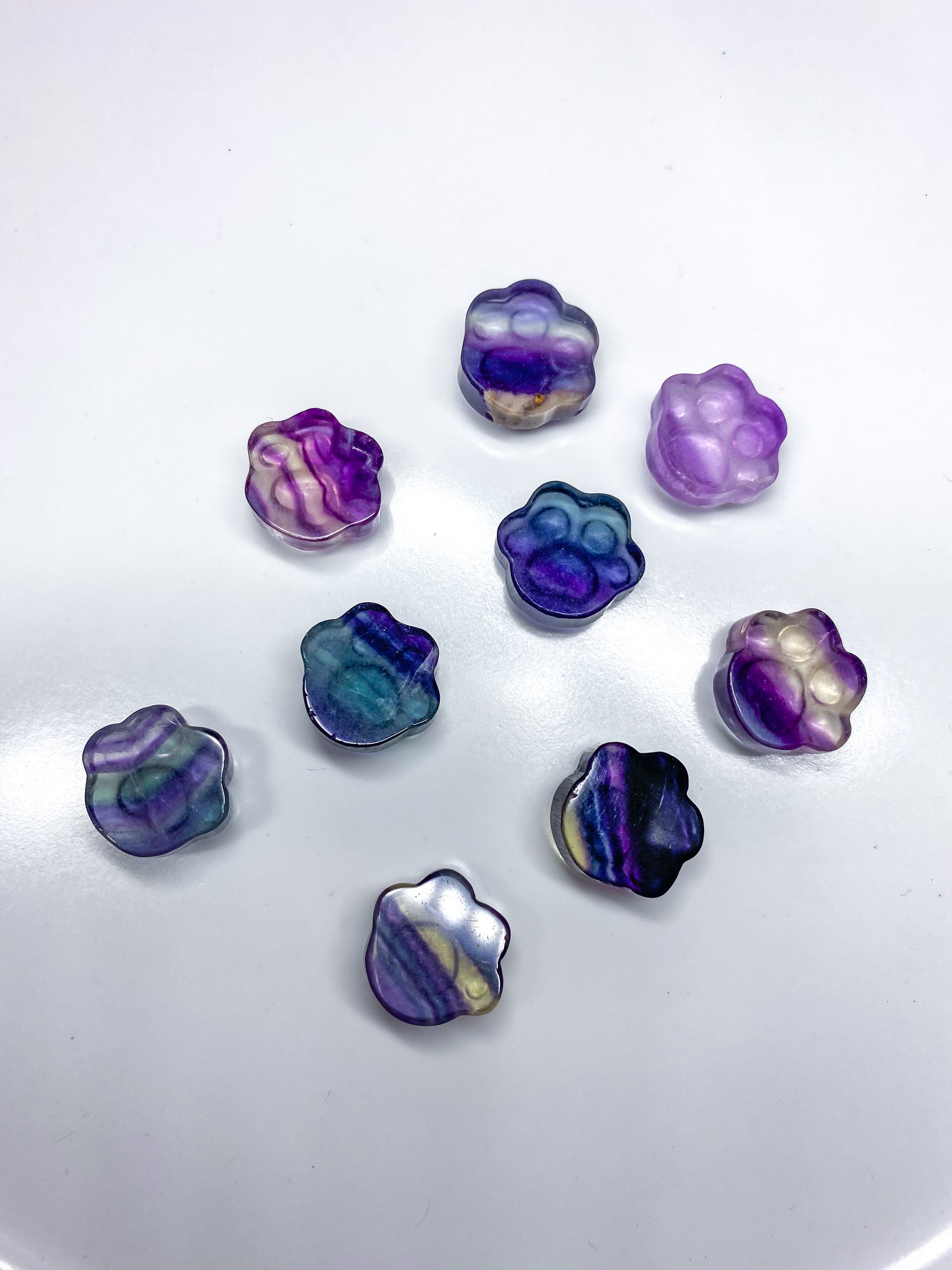 Mini Fluorite Paws