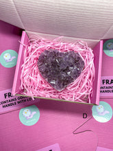Load image into Gallery viewer, [Add-on Mini Heart] Valentine&#39;s Day Amethyst Crystal Heart Box
