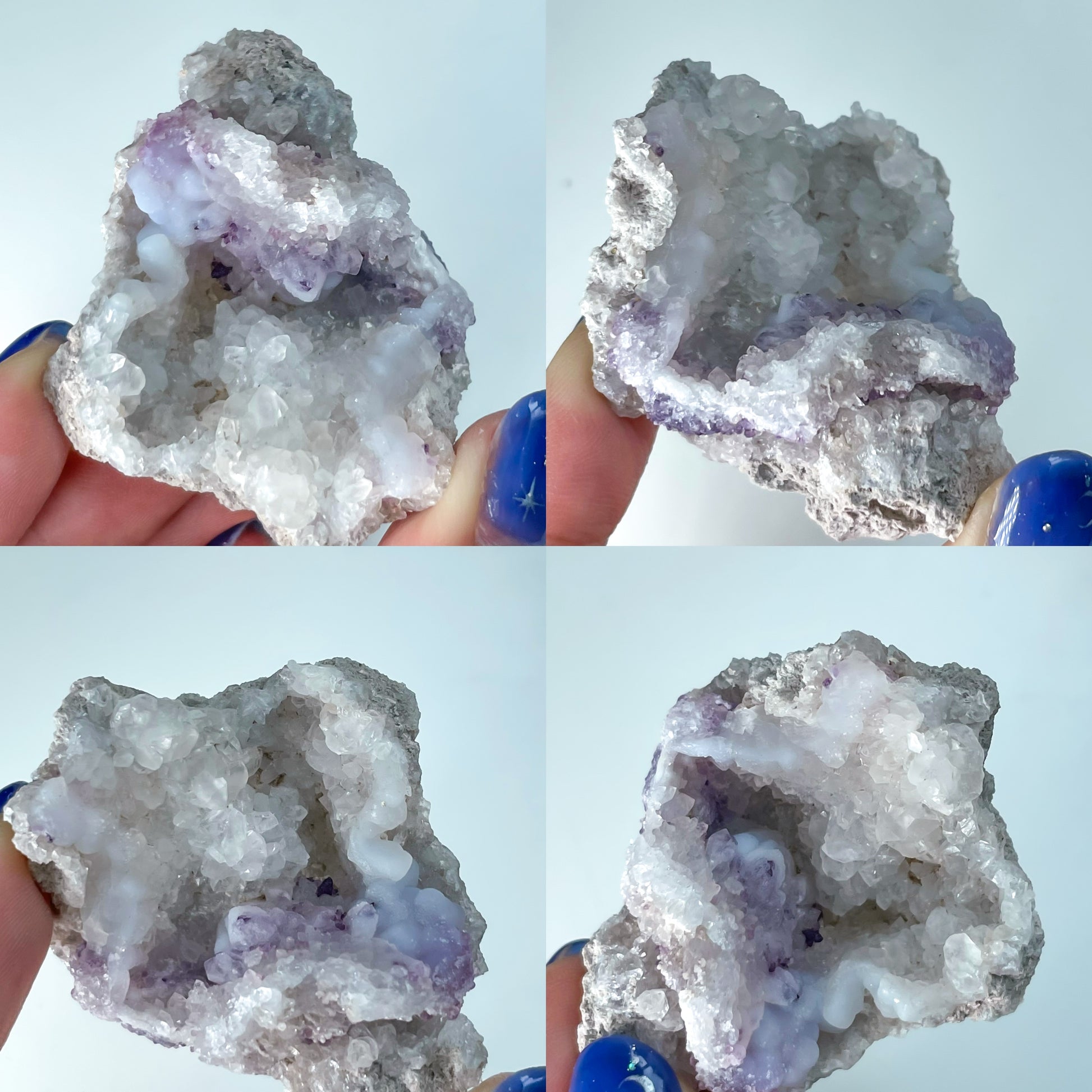 Fluorite Chalcedony Geodes / Spirit Flower Geodes