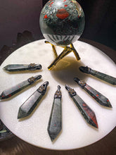 Load image into Gallery viewer, Rare Bloodstone Tabular Pendants from Swaziland
