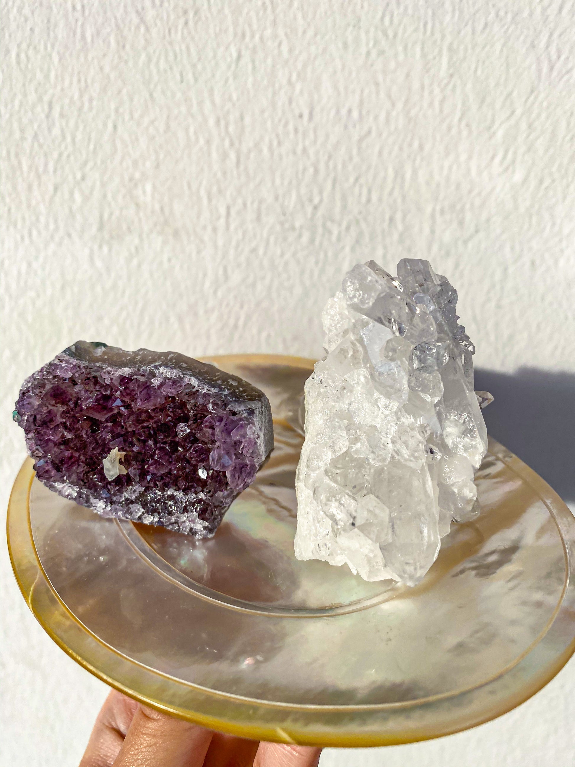 Amethyst with Calcite Wine Stopper D