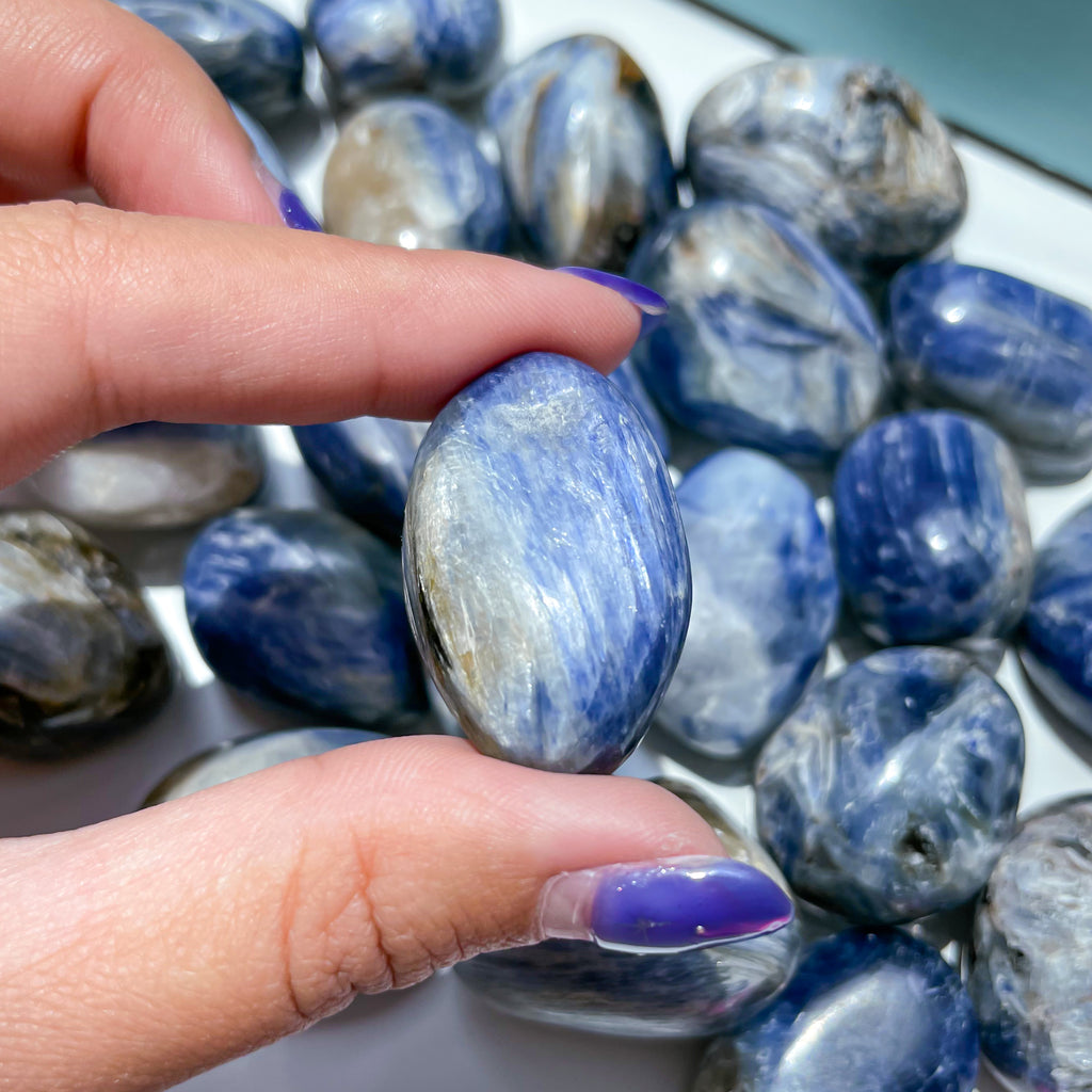 Flashy Kyanite Tumbles