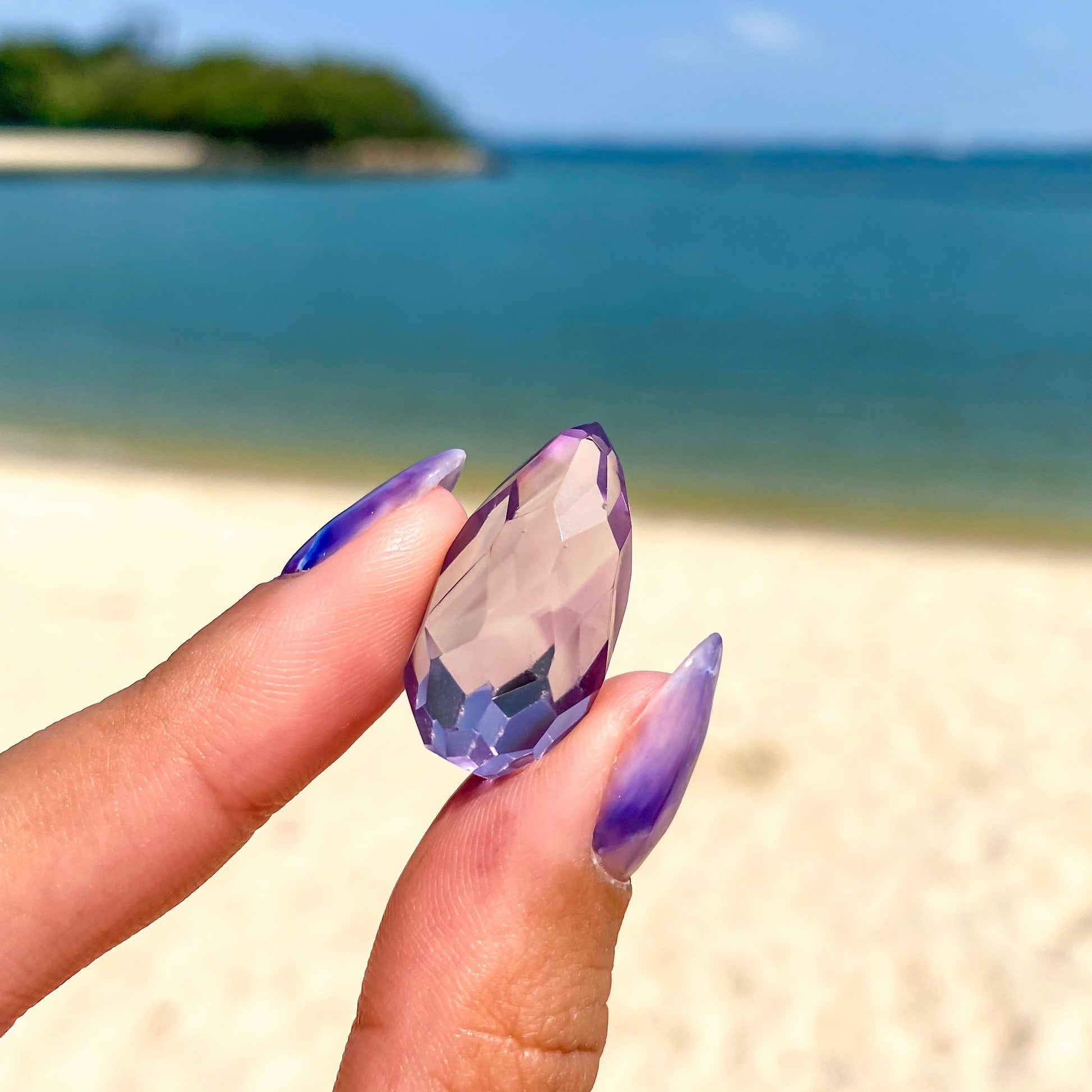 Amethyst Briolette from Brazil